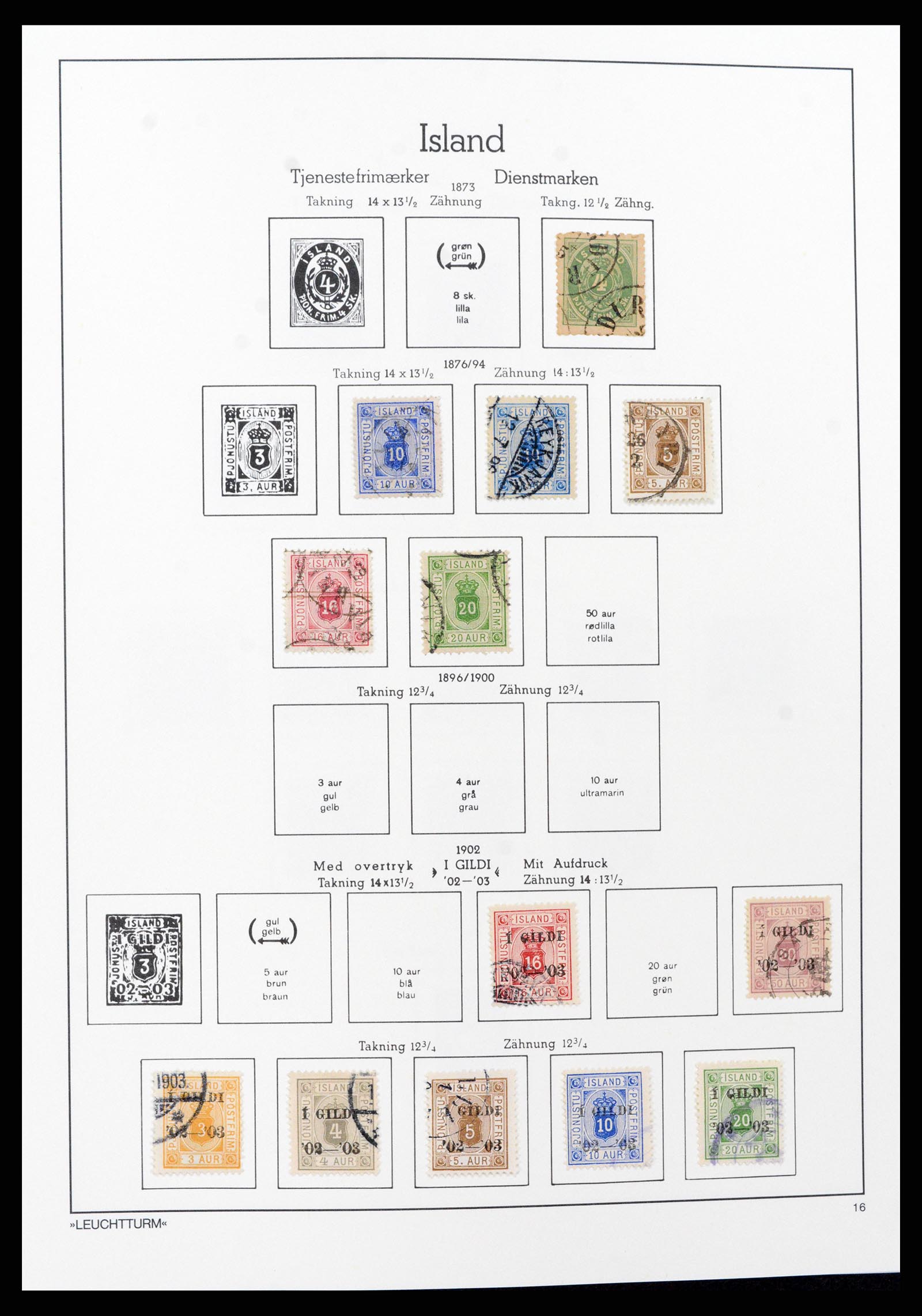 37401 016 - Postzegelverzameling 37401 IJsland 1873-2002.