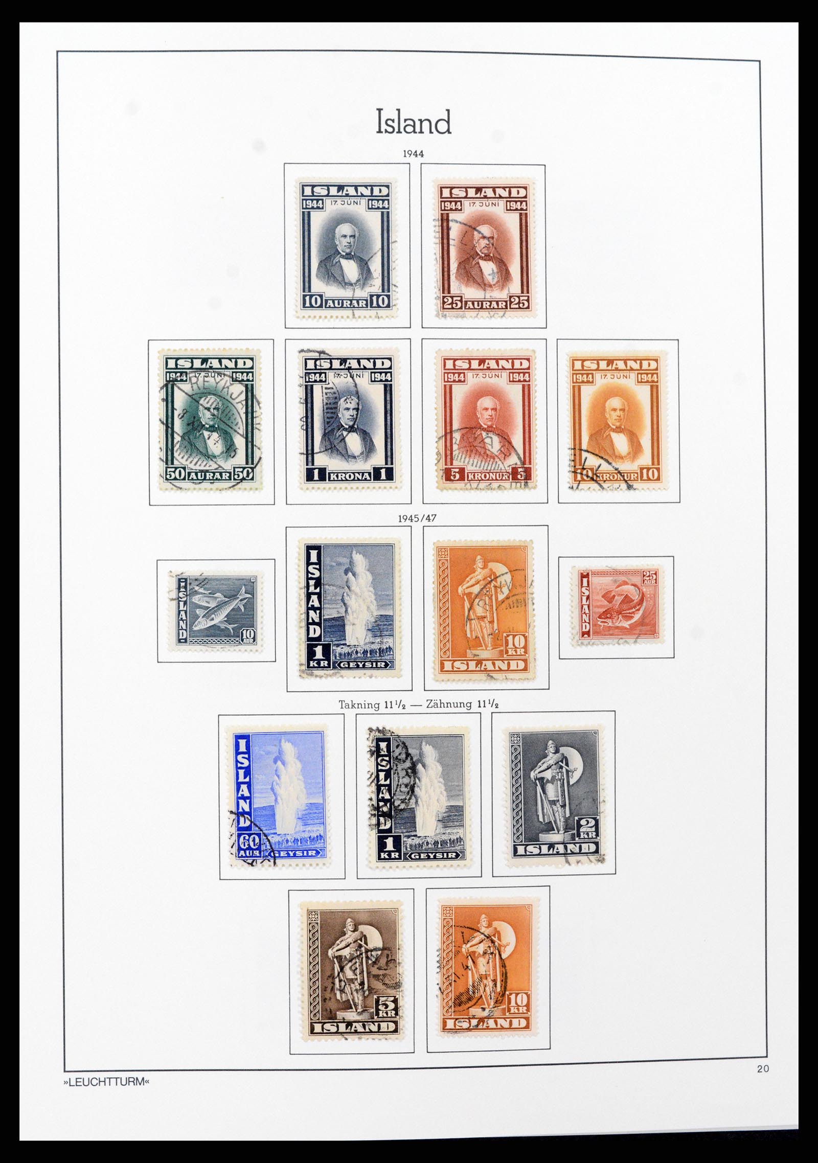 37401 020 - Postzegelverzameling 37401 IJsland 1873-2002.