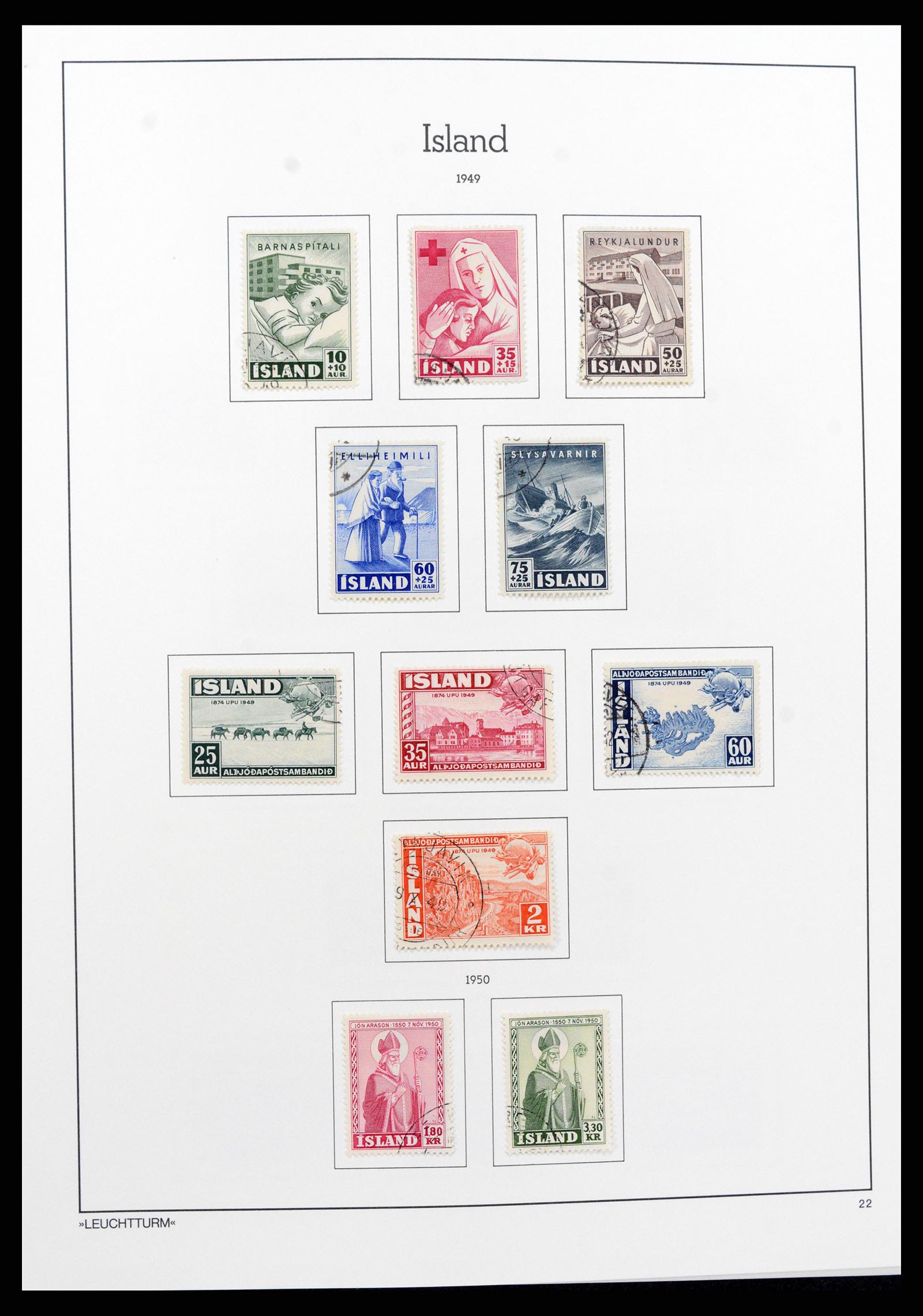 37401 022 - Postzegelverzameling 37401 IJsland 1873-2002.