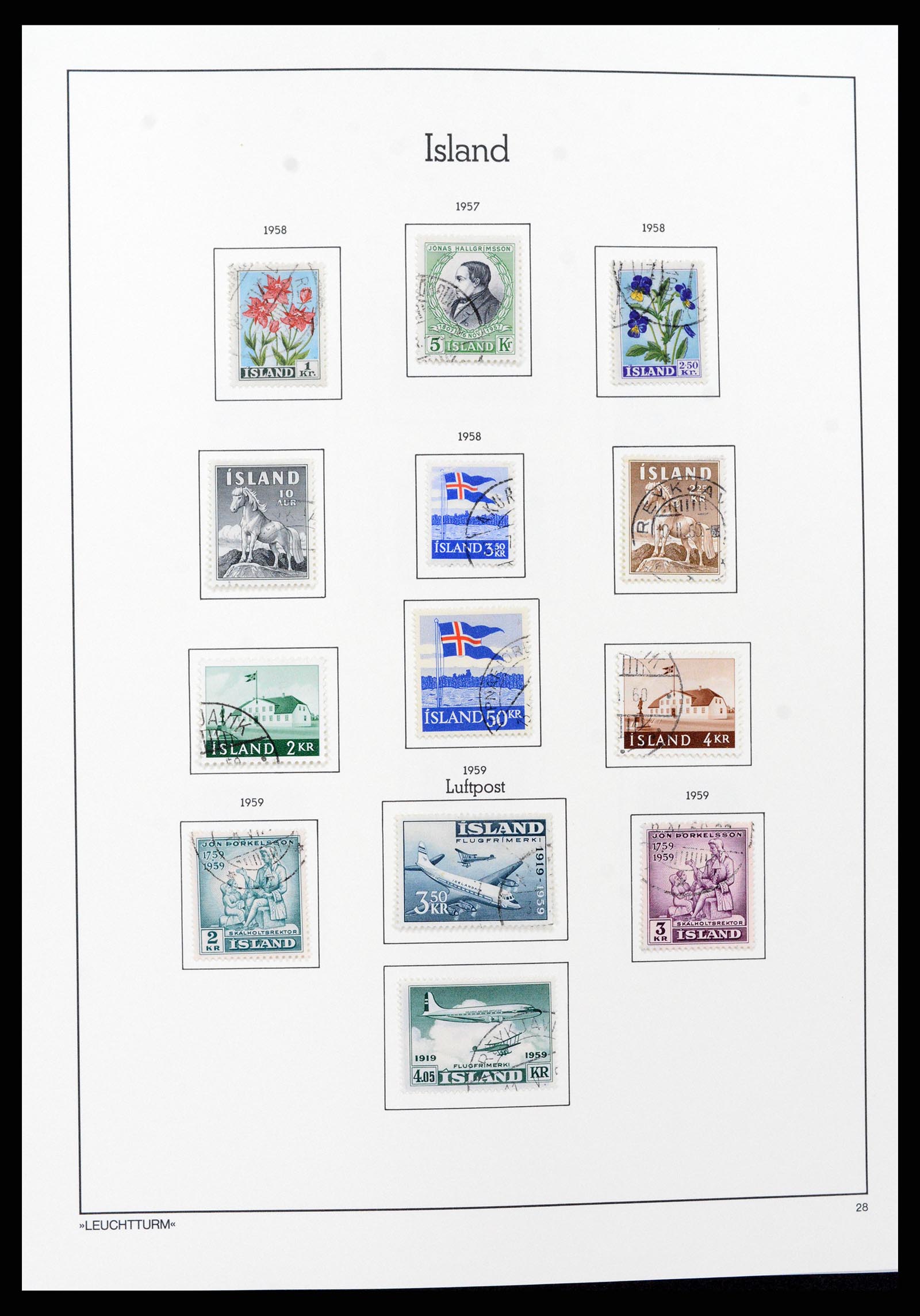 37401 028 - Postzegelverzameling 37401 IJsland 1873-2002.