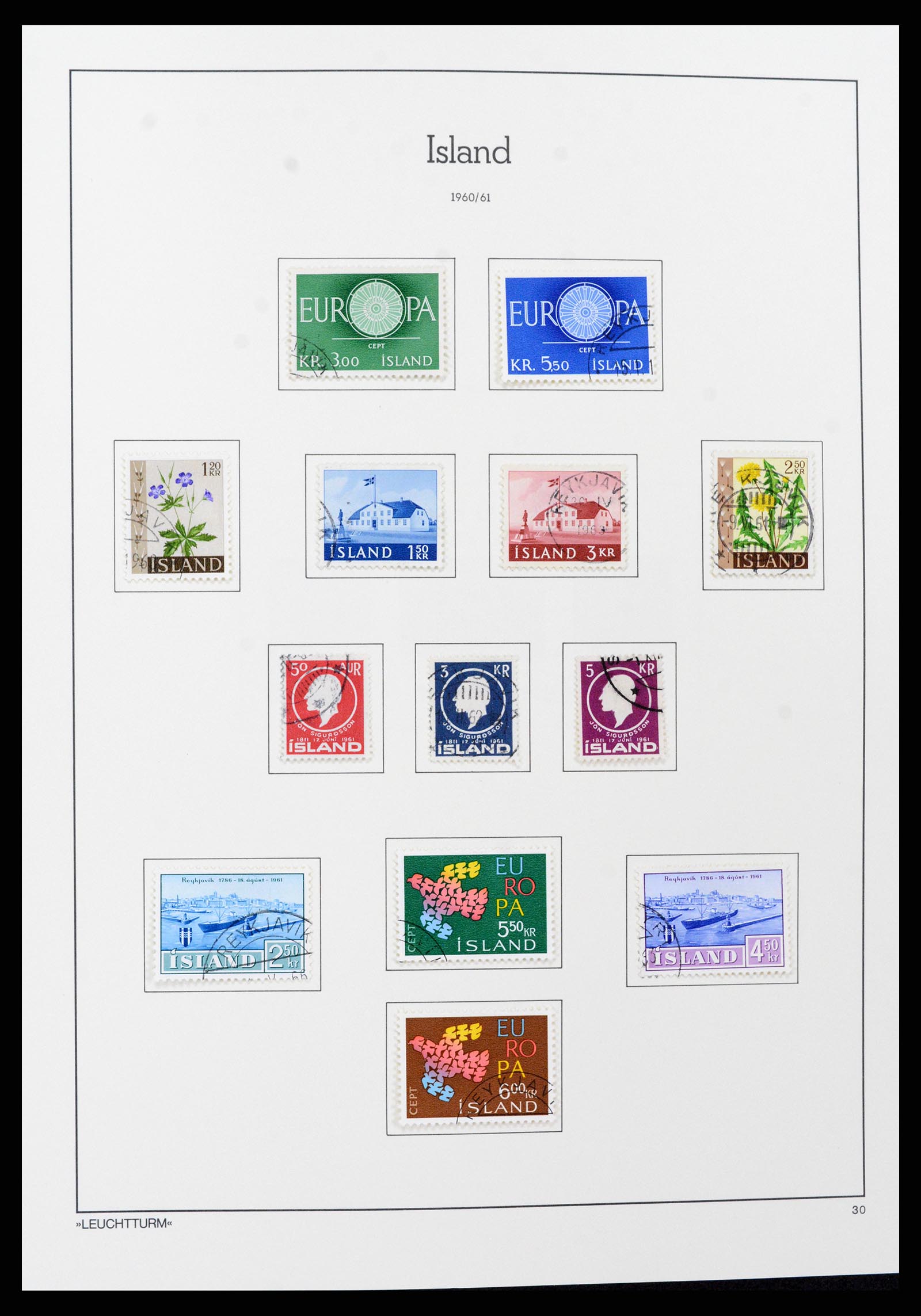 37401 030 - Postzegelverzameling 37401 IJsland 1873-2002.
