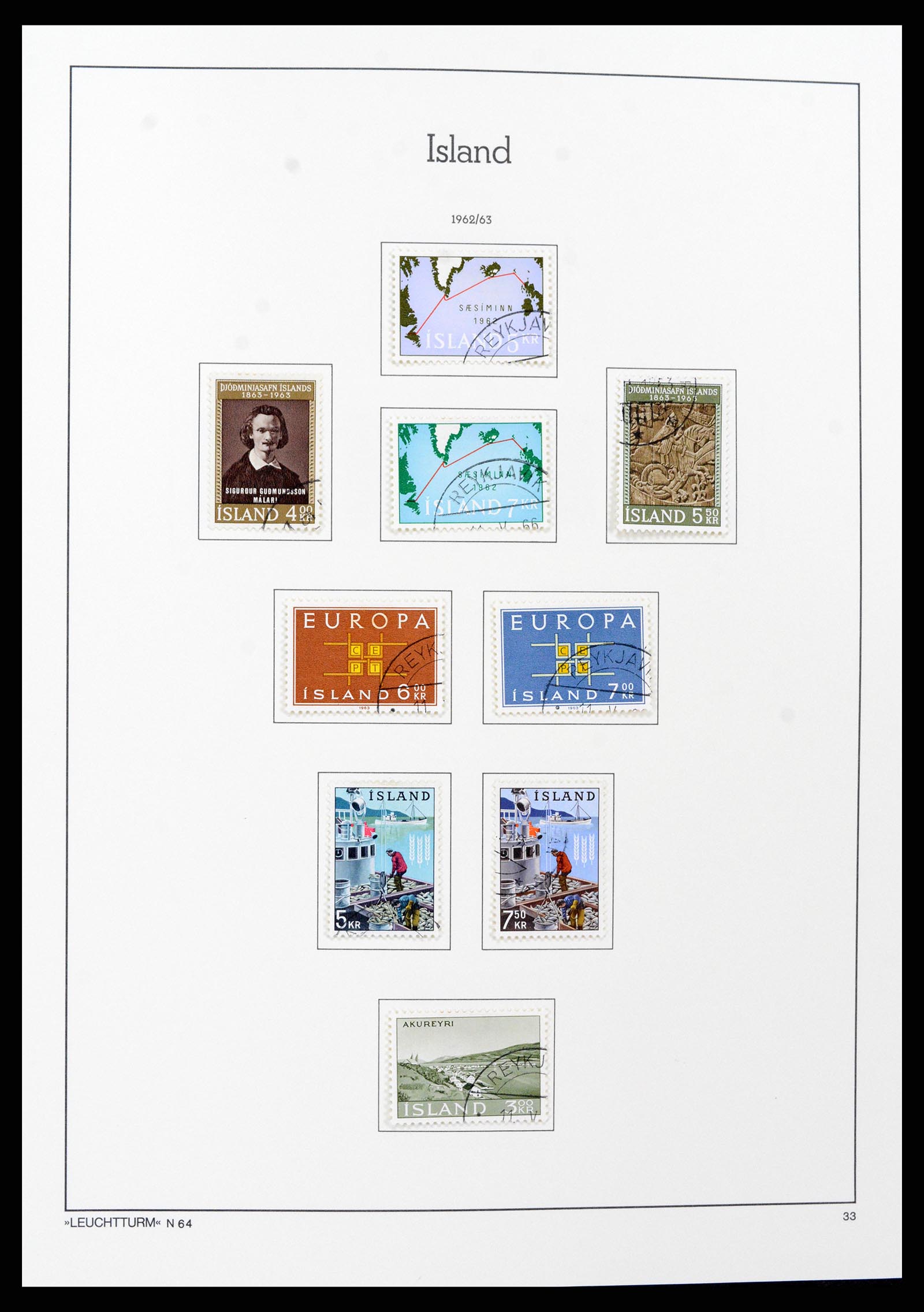 37401 033 - Stamp collection 37401 Iceland 1873-2002.