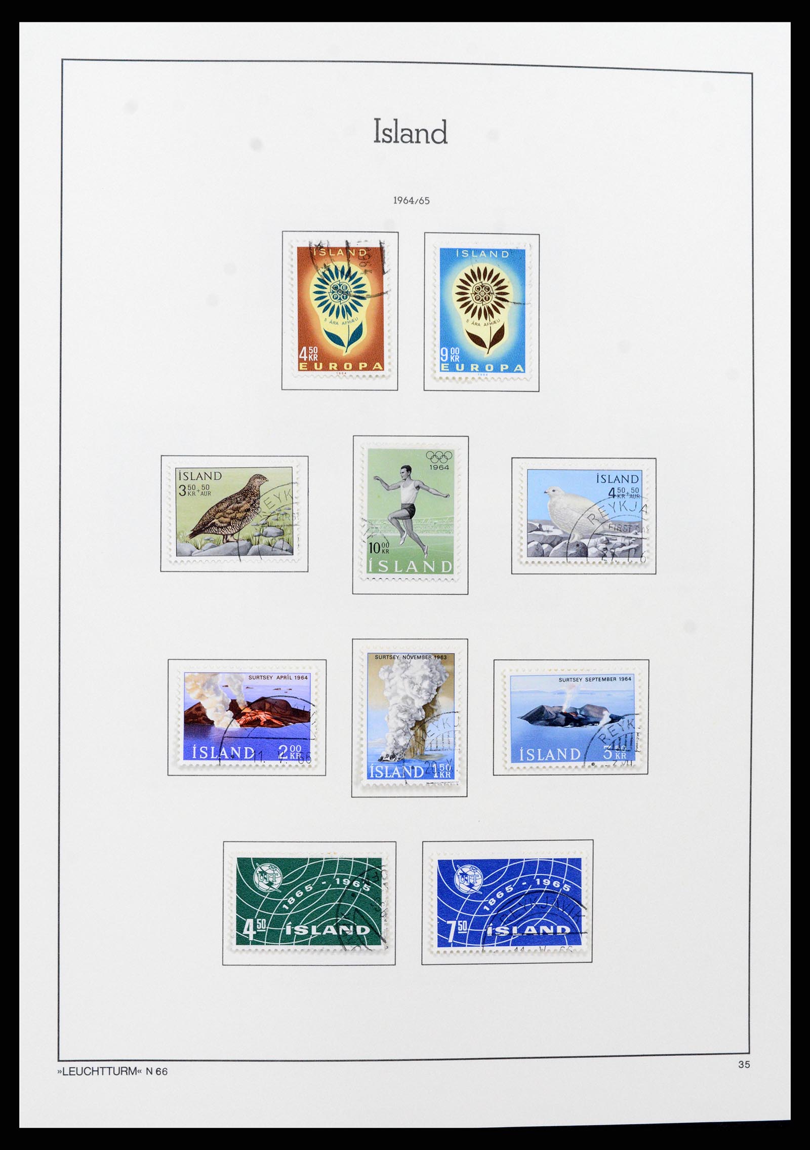 37401 035 - Stamp collection 37401 Iceland 1873-2002.