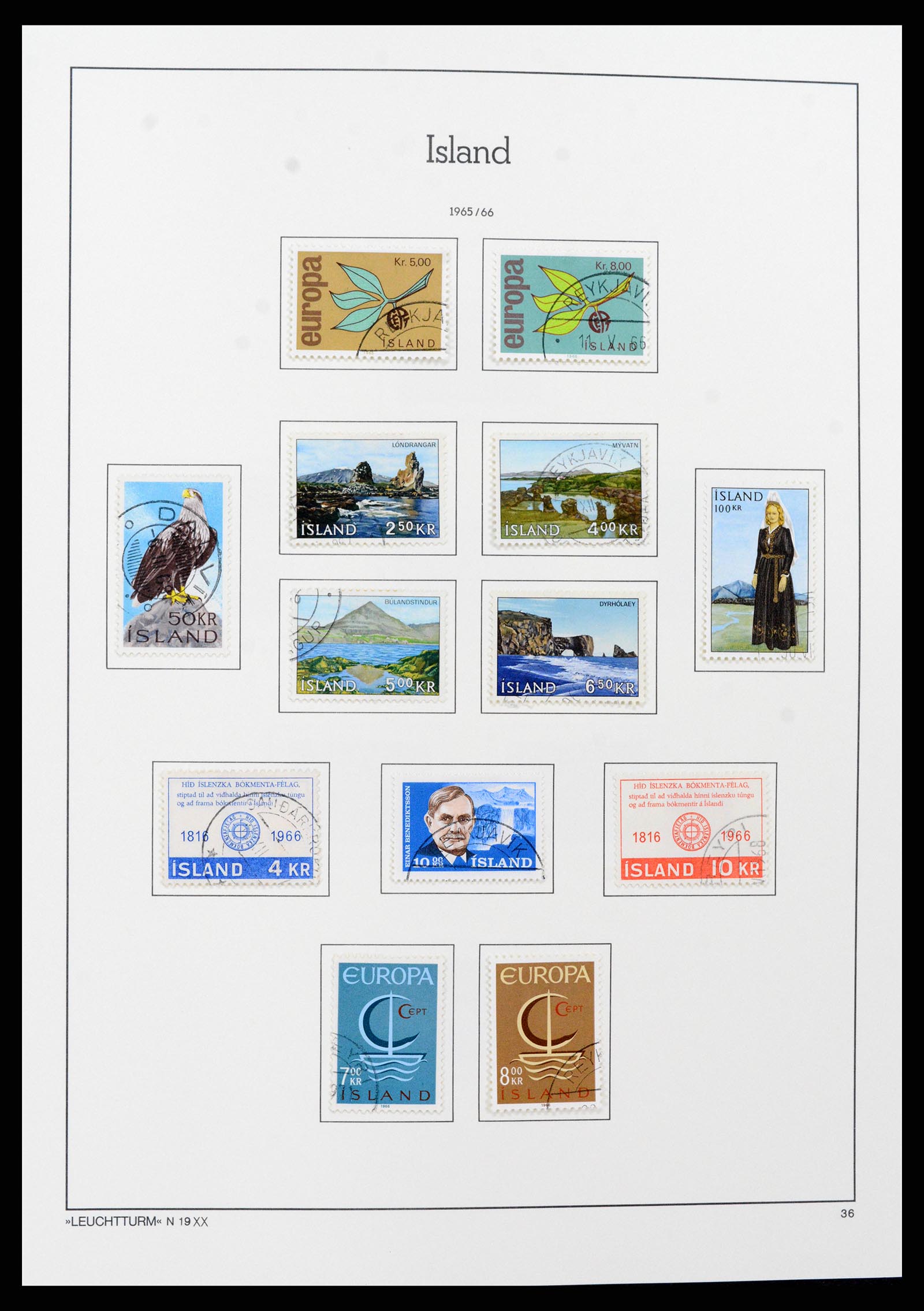 37401 036 - Postzegelverzameling 37401 IJsland 1873-2002.