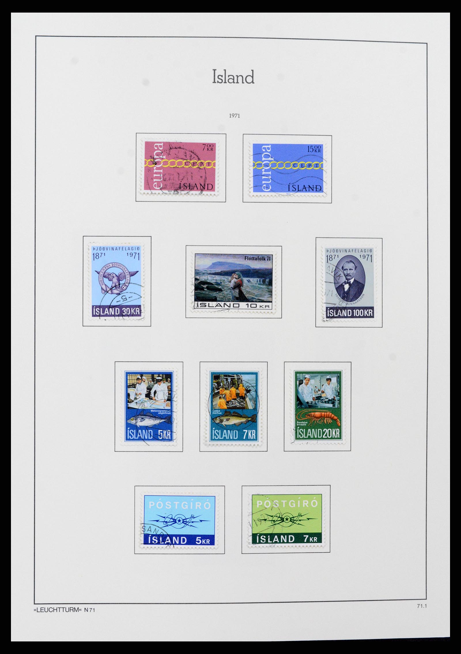 37401 042 - Postzegelverzameling 37401 IJsland 1873-2002.