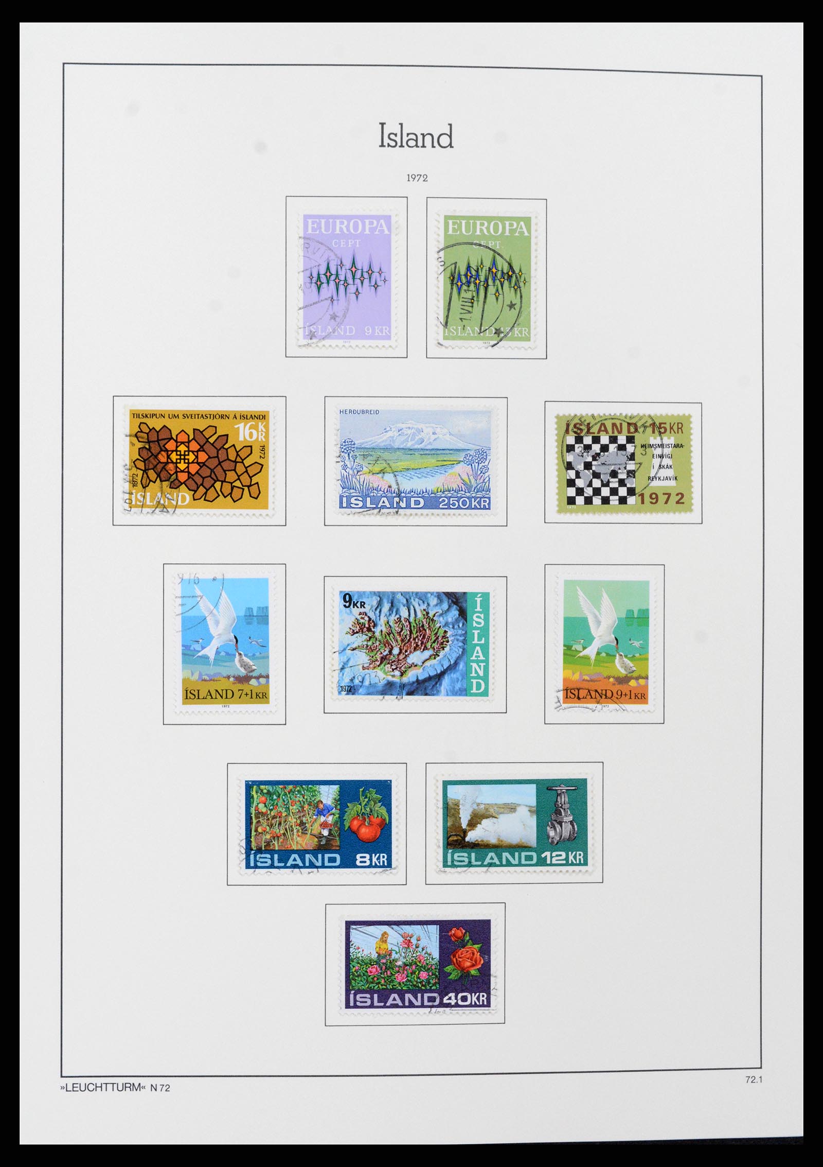 37401 043 - Postzegelverzameling 37401 IJsland 1873-2002.