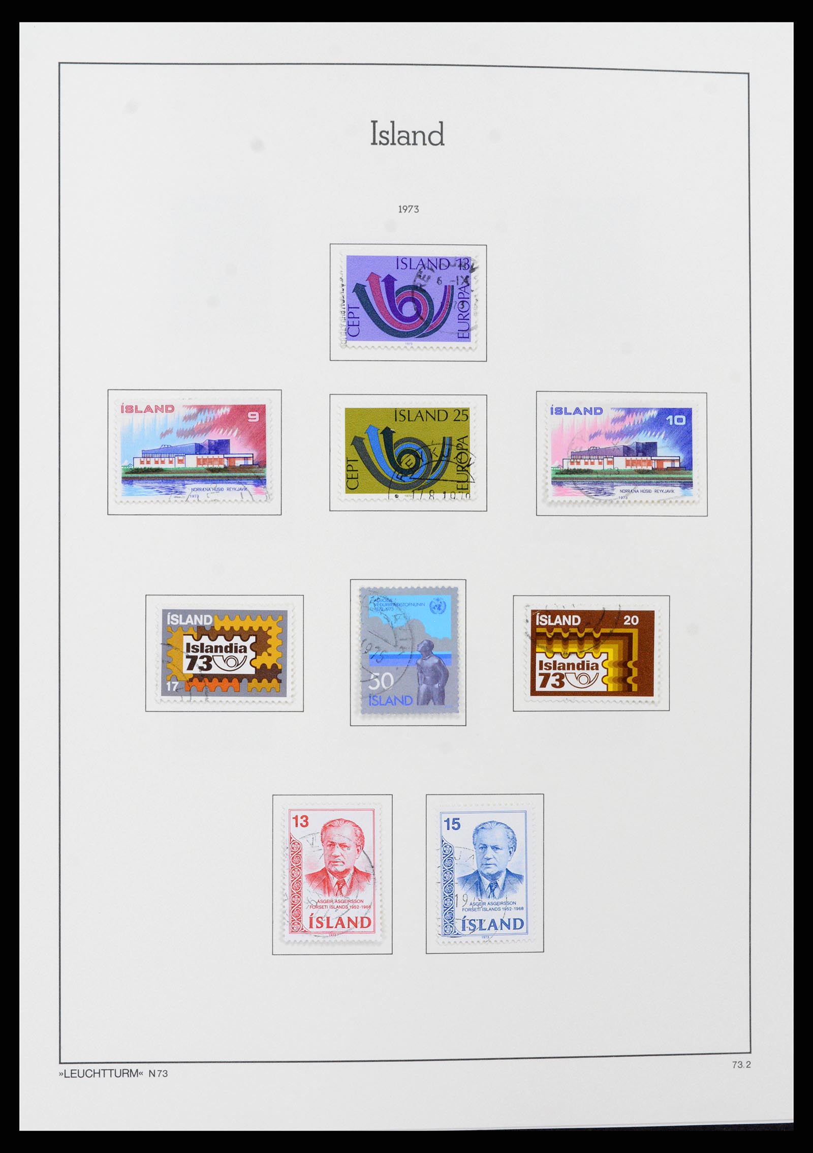 37401 045 - Postzegelverzameling 37401 IJsland 1873-2002.