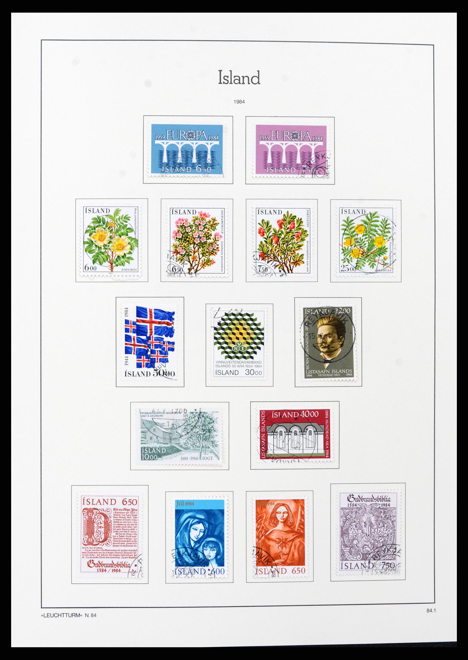 37401 060 - Stamp collection 37401 Iceland 1873-2002.