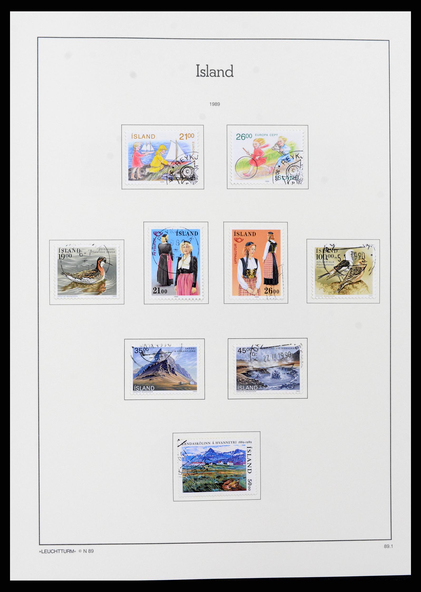 37401 070 - Stamp collection 37401 Iceland 1873-2002.