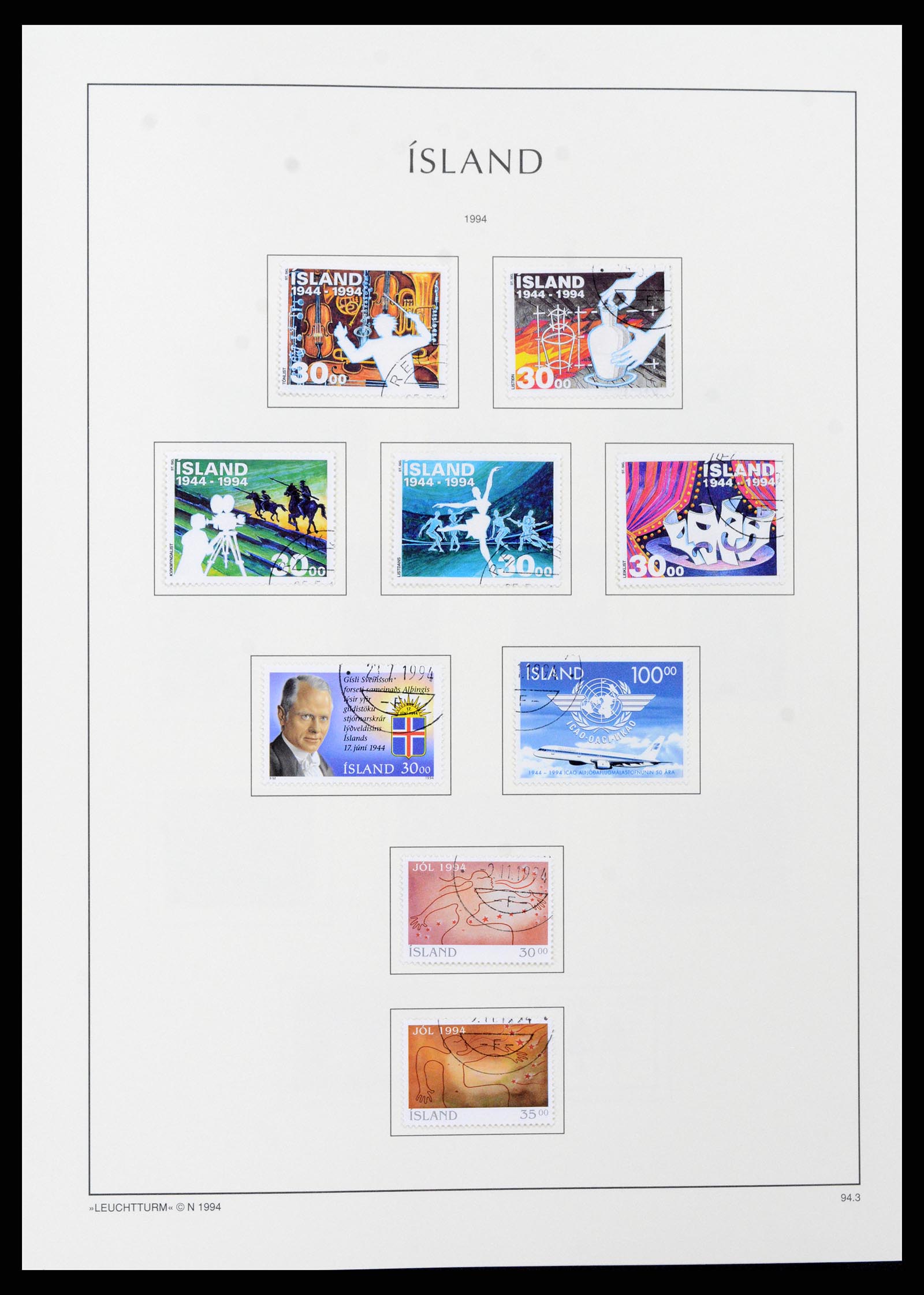 37401 083 - Stamp collection 37401 Iceland 1873-2002.