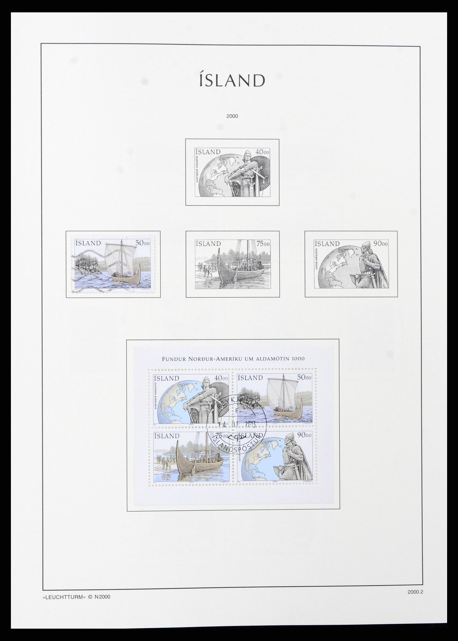 37401 095 - Postzegelverzameling 37401 IJsland 1873-2002.