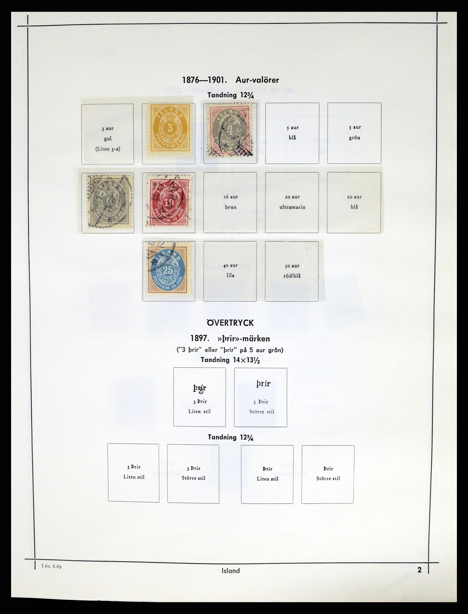 37402 003 - Postzegelverzameling 37402 IJsland 1876-2013.