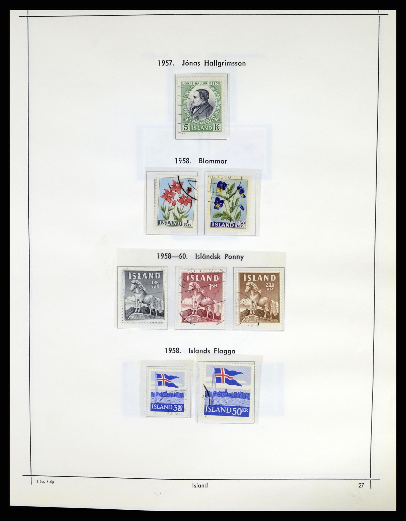 37402 030 - Postzegelverzameling 37402 IJsland 1876-2013.