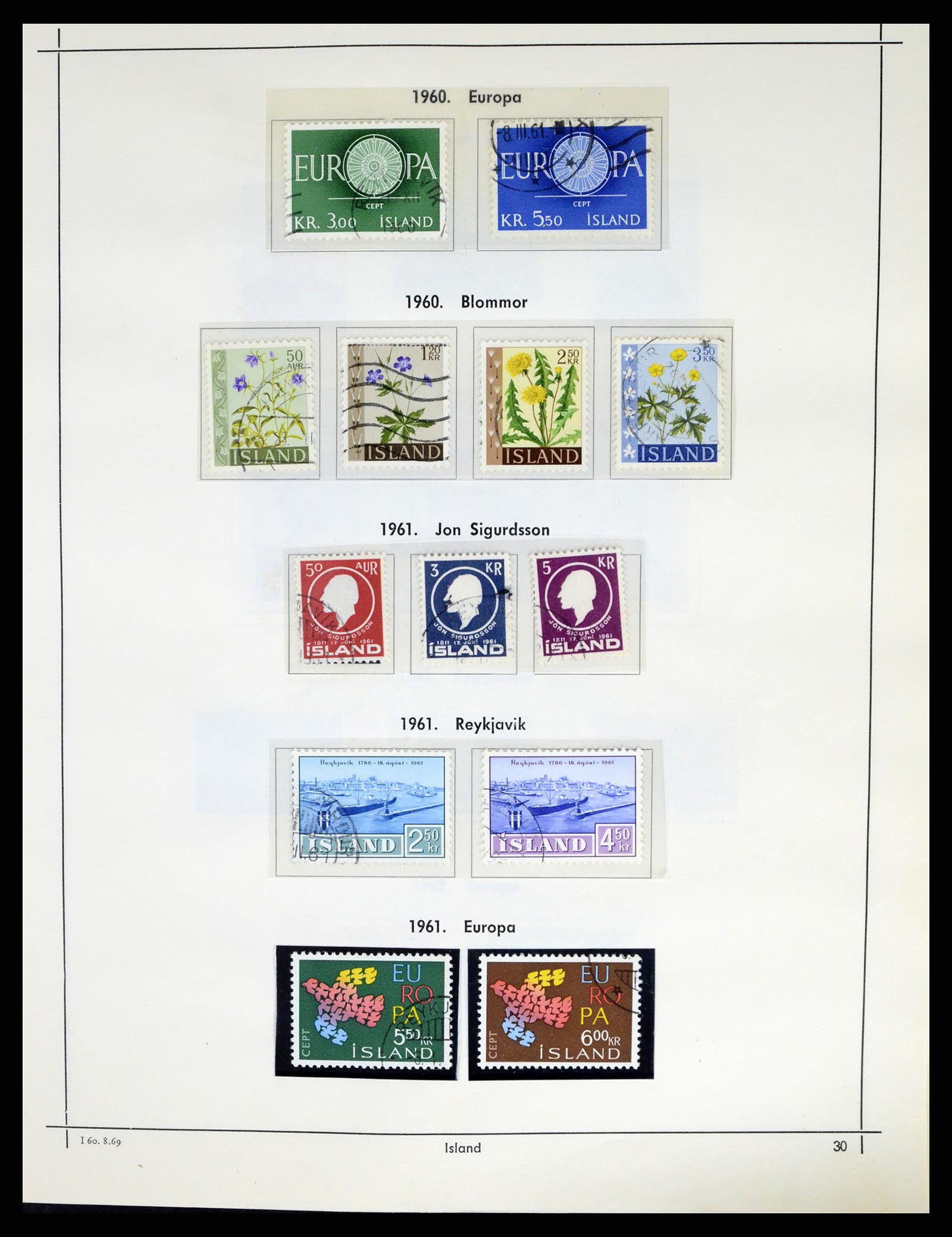 37402 033 - Postzegelverzameling 37402 IJsland 1876-2013.