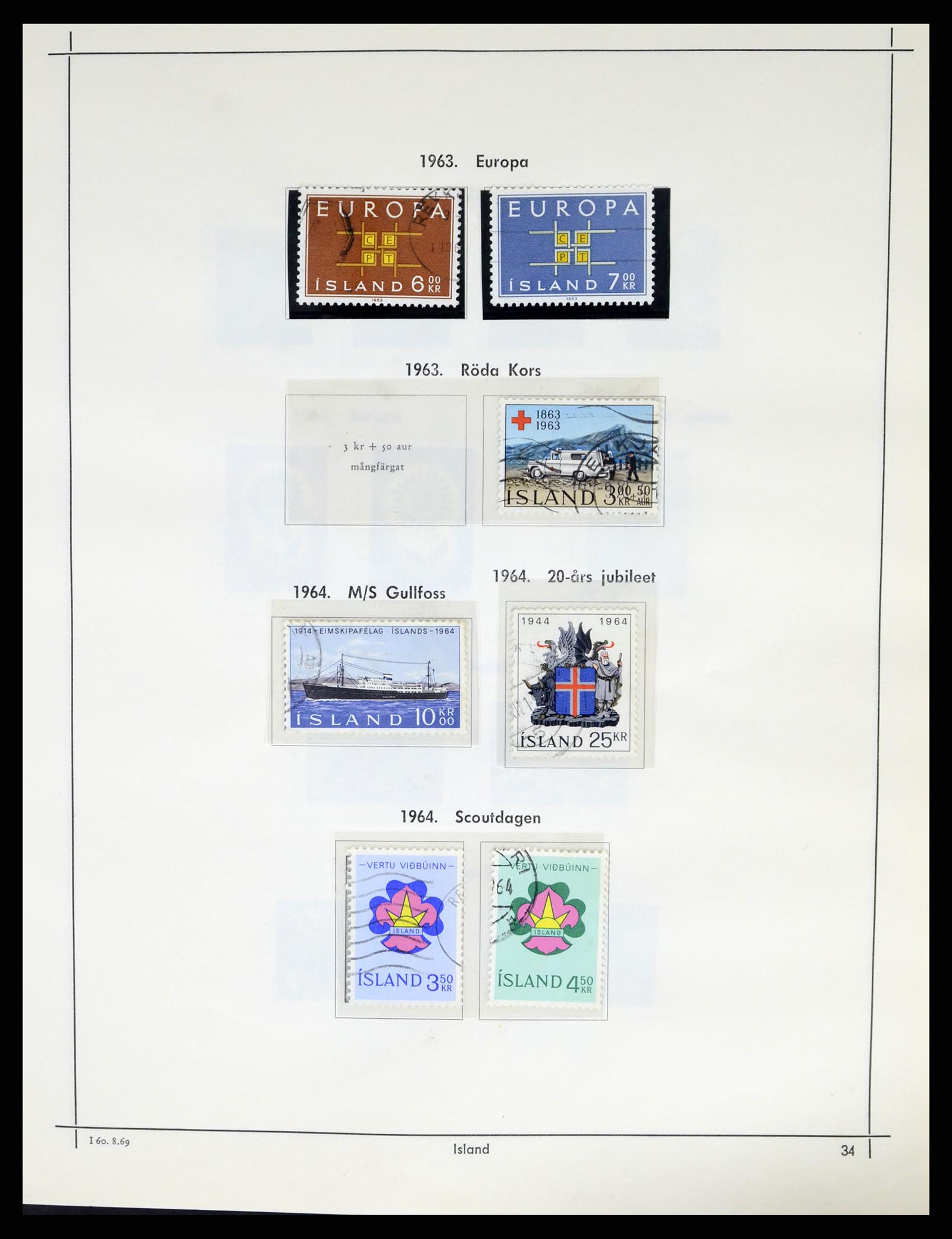37402 036 - Stamp collection 37402 Iceland 1876-2013.