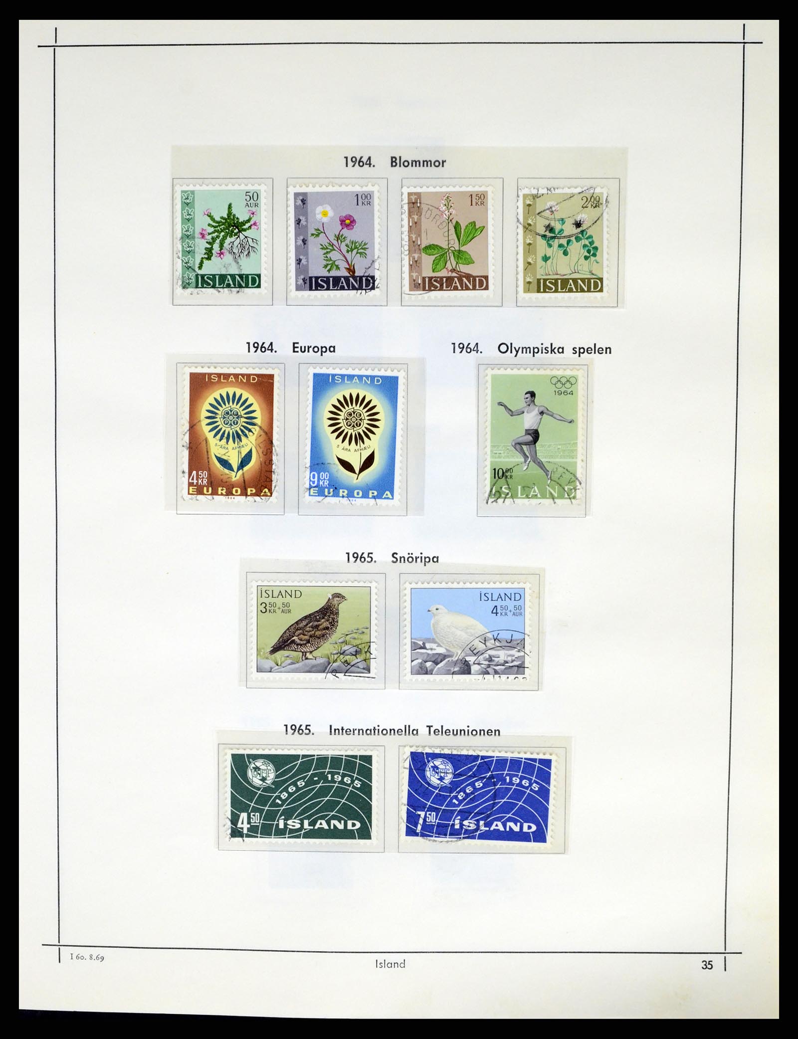 37402 037 - Postzegelverzameling 37402 IJsland 1876-2013.