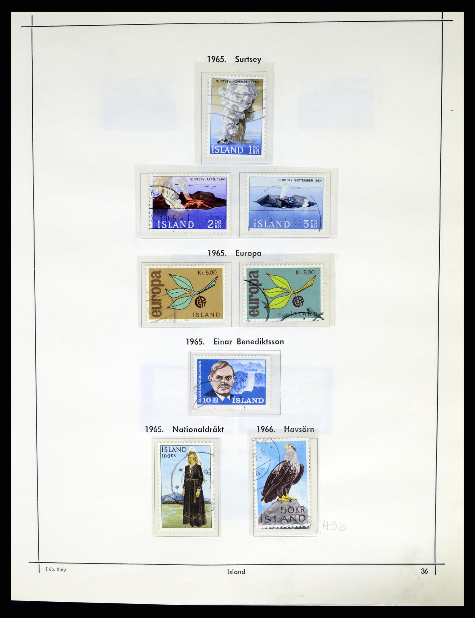 37402 038 - Postzegelverzameling 37402 IJsland 1876-2013.
