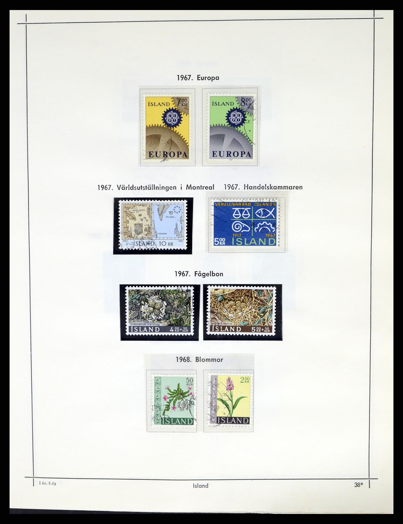 37402 040 - Postzegelverzameling 37402 IJsland 1876-2013.