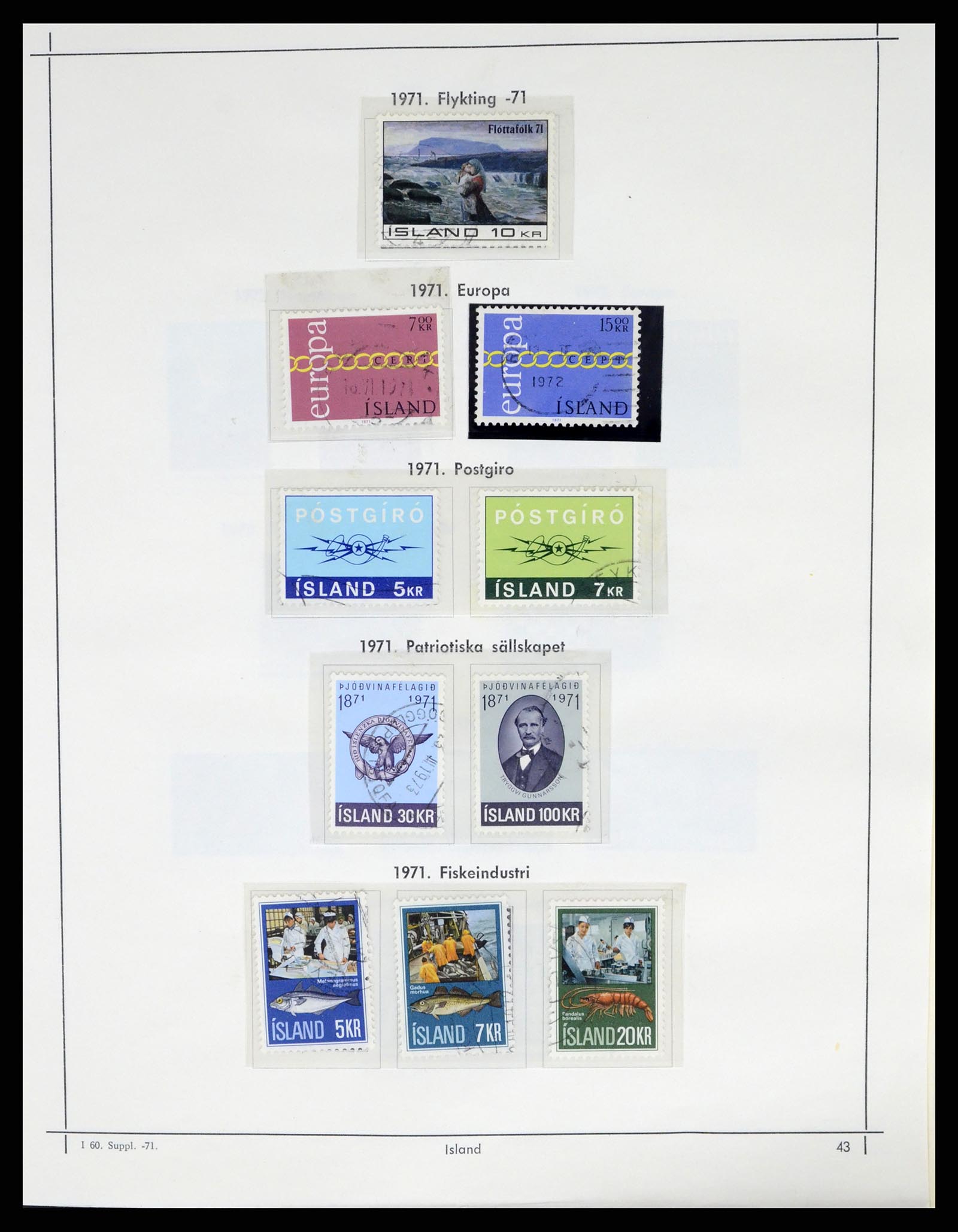 37402 045 - Postzegelverzameling 37402 IJsland 1876-2013.