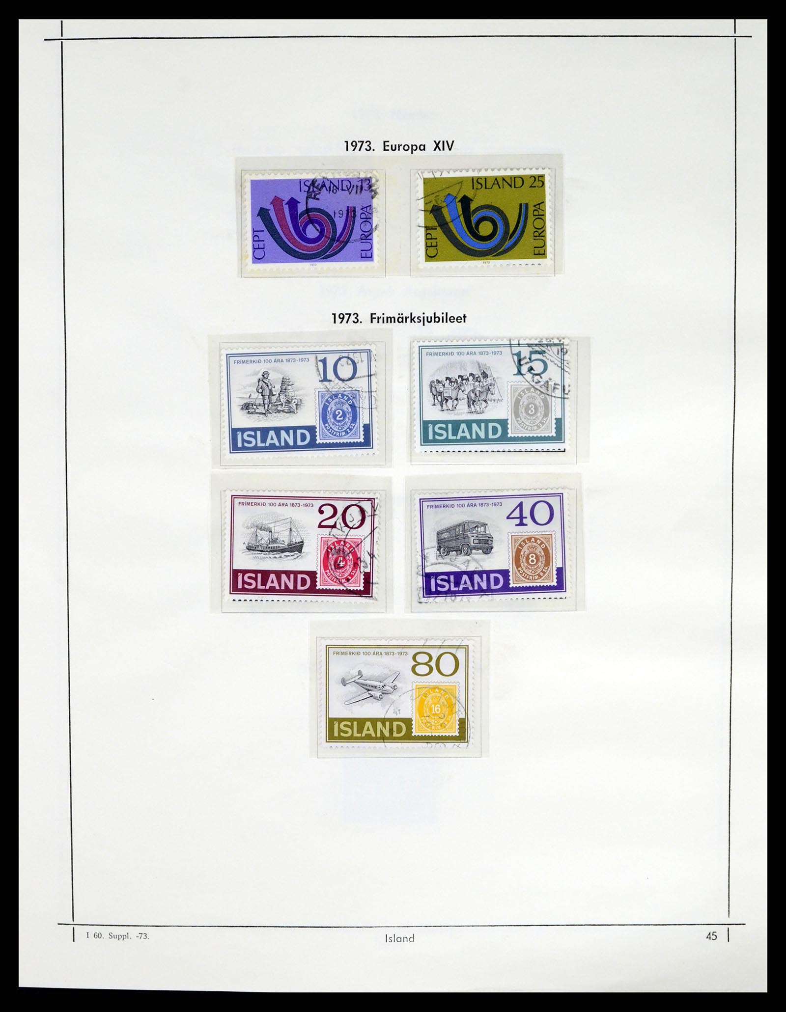 37402 047 - Postzegelverzameling 37402 IJsland 1876-2013.