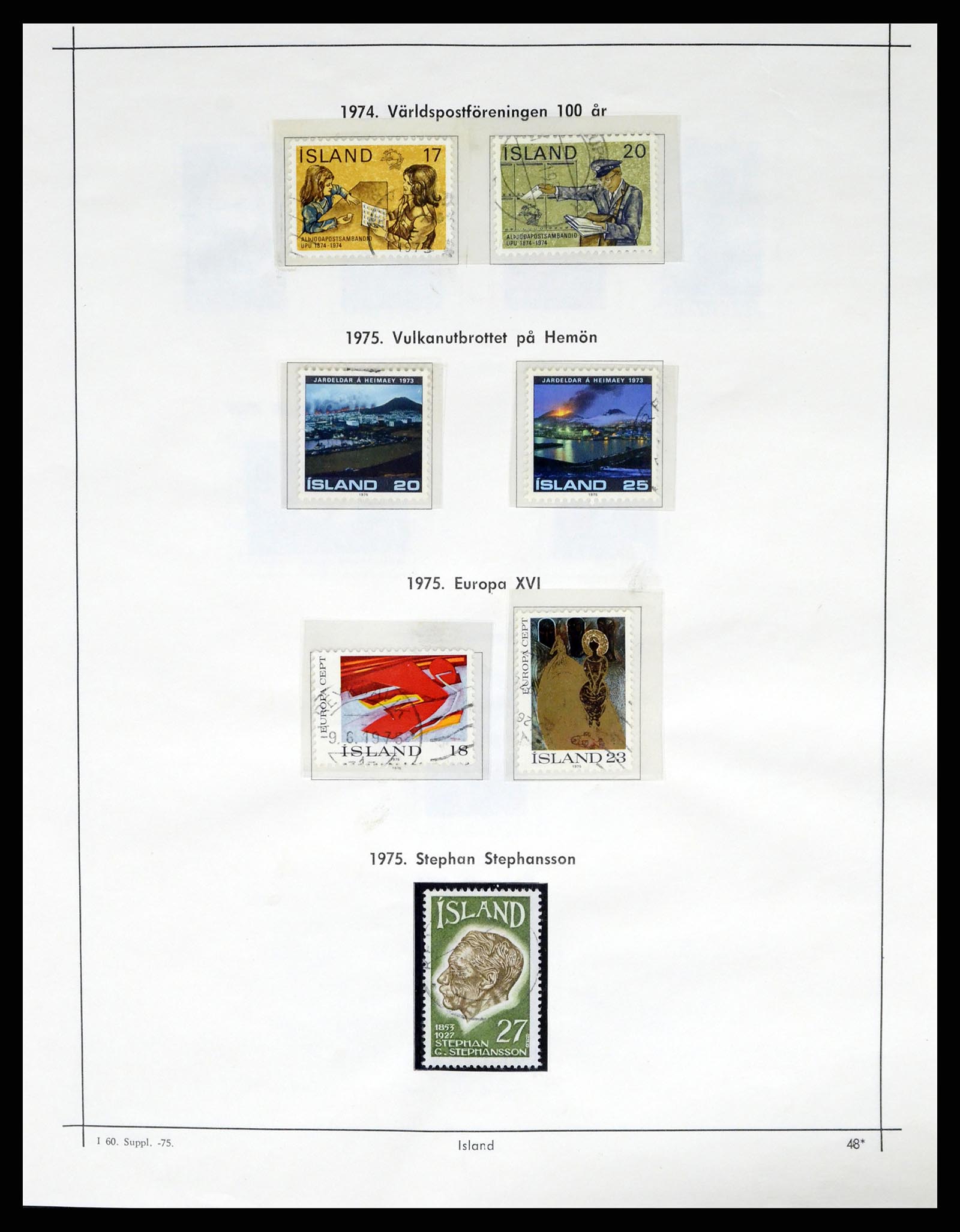 37402 051 - Postzegelverzameling 37402 IJsland 1876-2013.