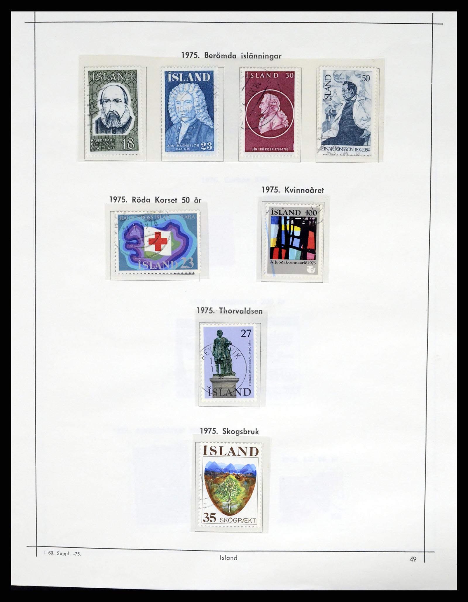 37402 052 - Postzegelverzameling 37402 IJsland 1876-2013.