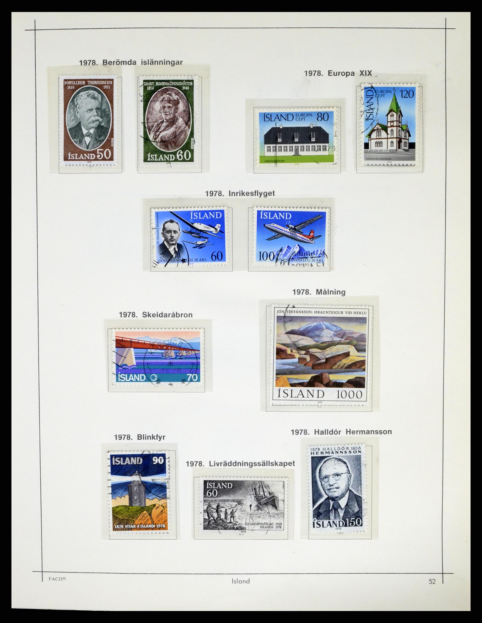 37402 055 - Postzegelverzameling 37402 IJsland 1876-2013.