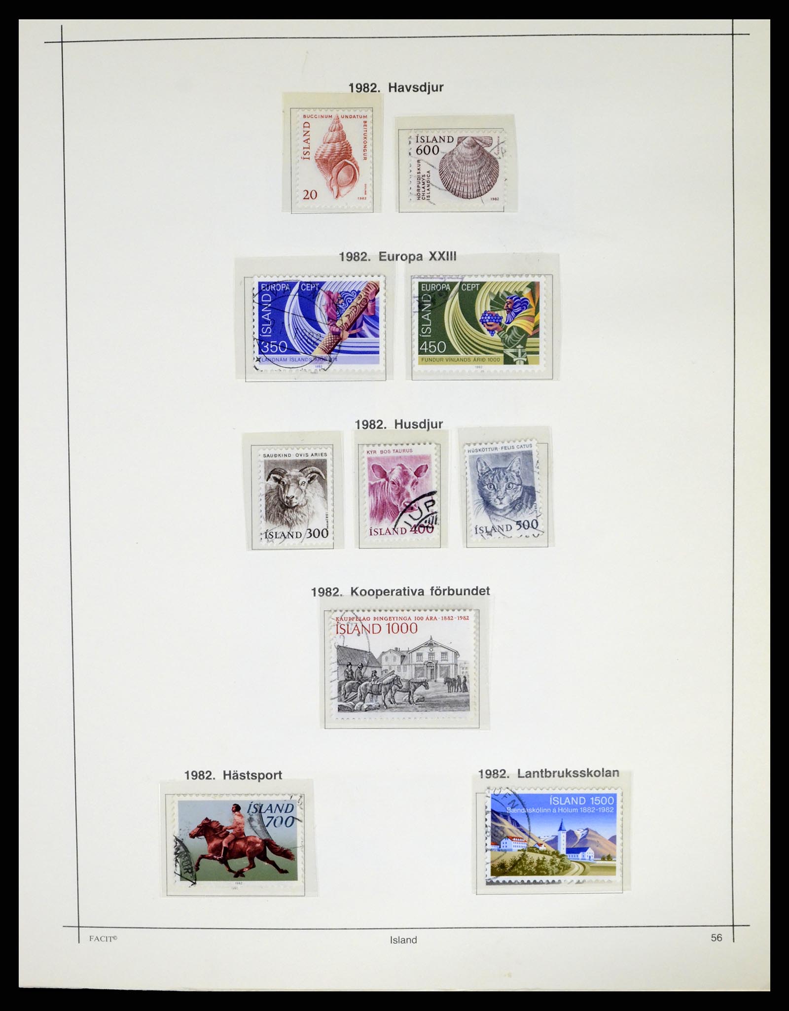 37402 059 - Postzegelverzameling 37402 IJsland 1876-2013.
