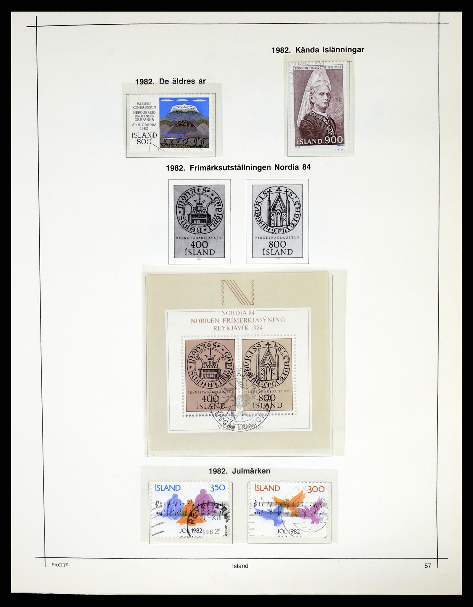 37402 060 - Postzegelverzameling 37402 IJsland 1876-2013.
