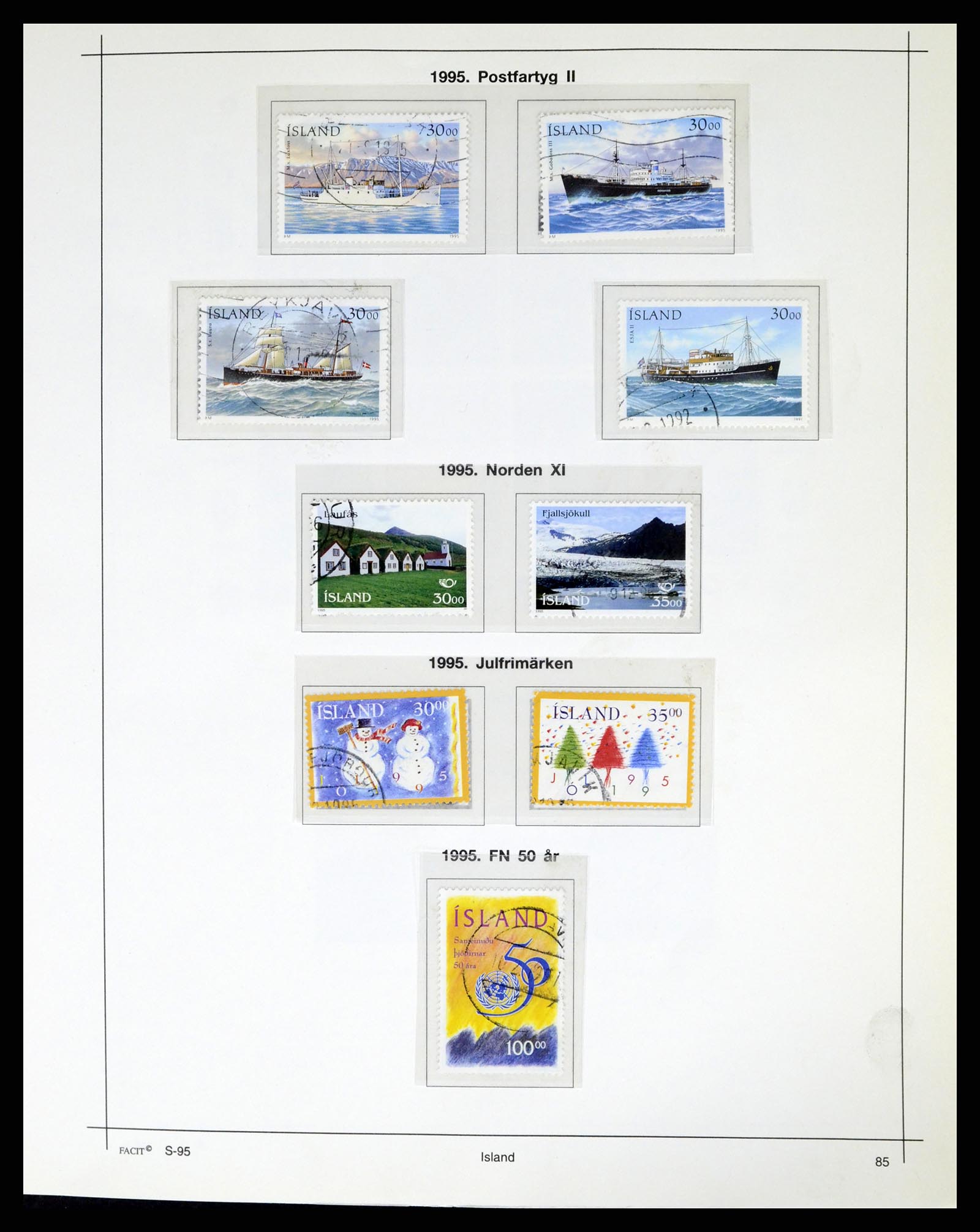 37402 089 - Postzegelverzameling 37402 IJsland 1876-2013.