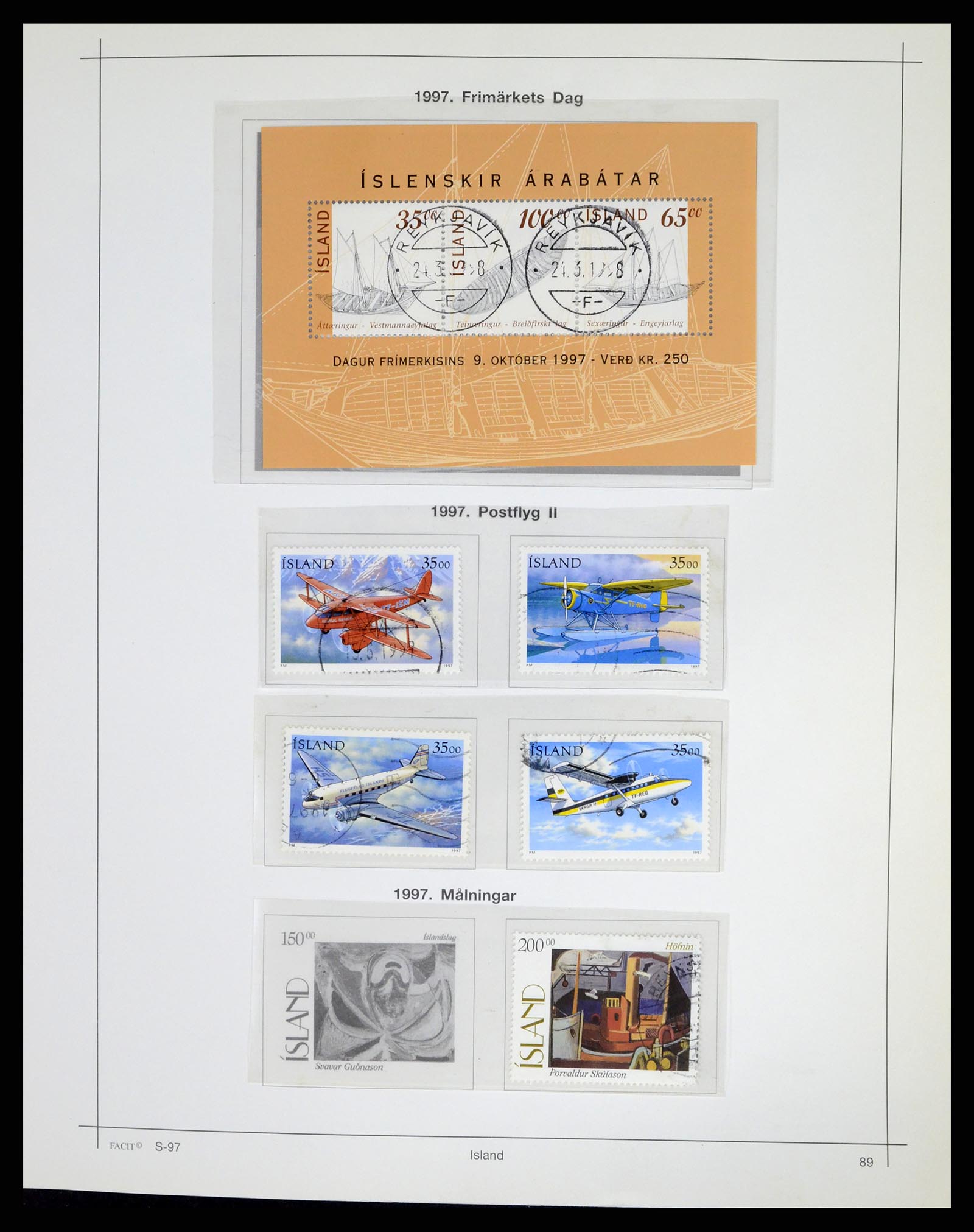37402 093 - Postzegelverzameling 37402 IJsland 1876-2013.