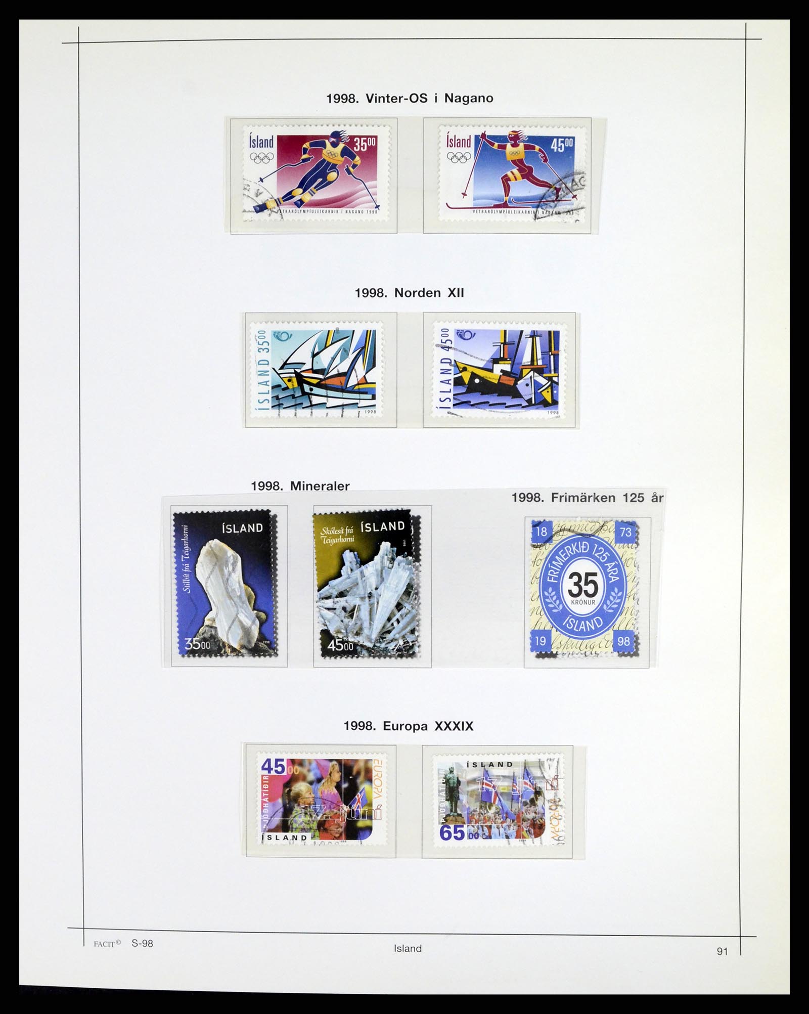 37402 095 - Postzegelverzameling 37402 IJsland 1876-2013.