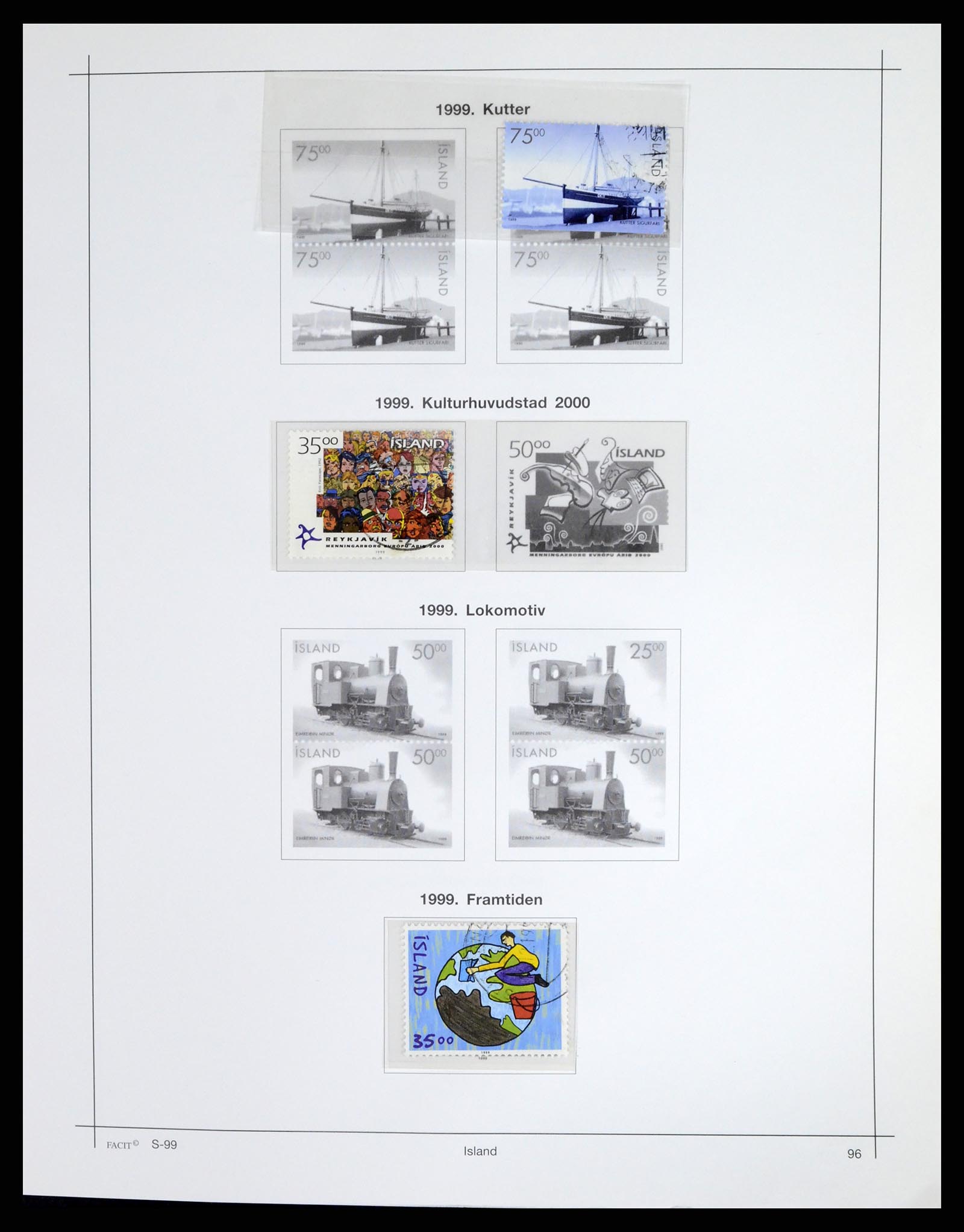37402 100 - Postzegelverzameling 37402 IJsland 1876-2013.