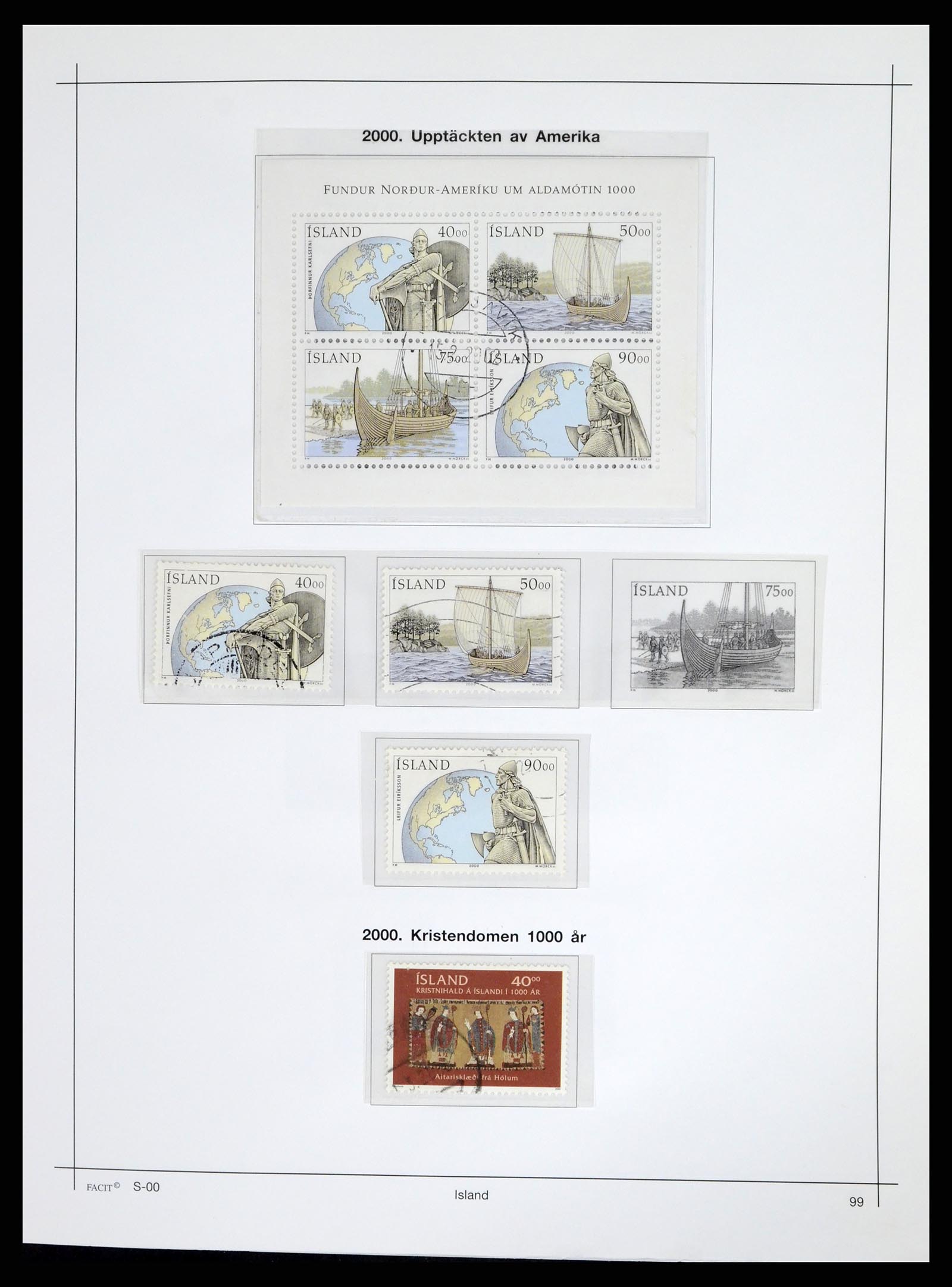 37402 104 - Postzegelverzameling 37402 IJsland 1876-2013.