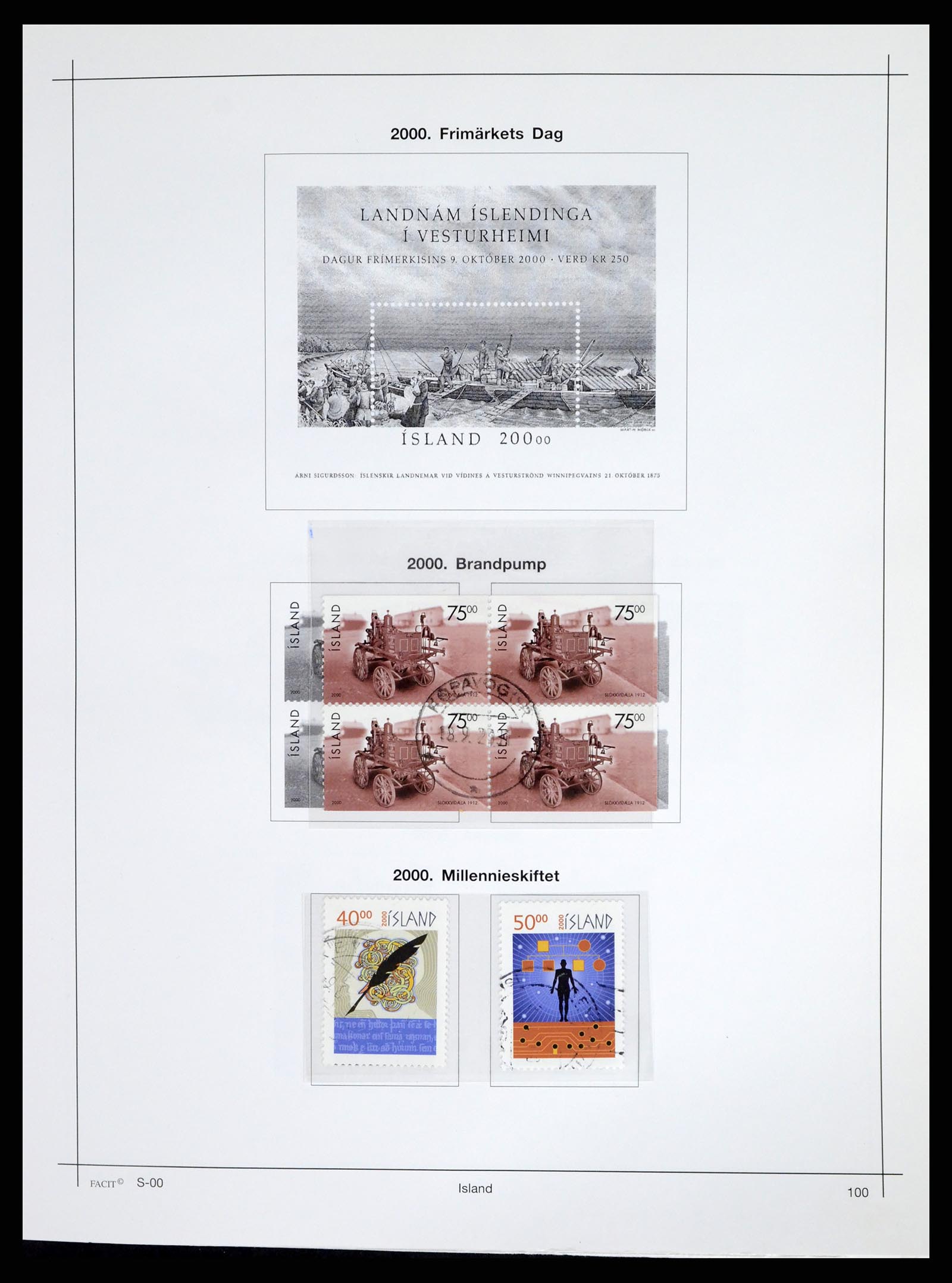 37402 105 - Postzegelverzameling 37402 IJsland 1876-2013.
