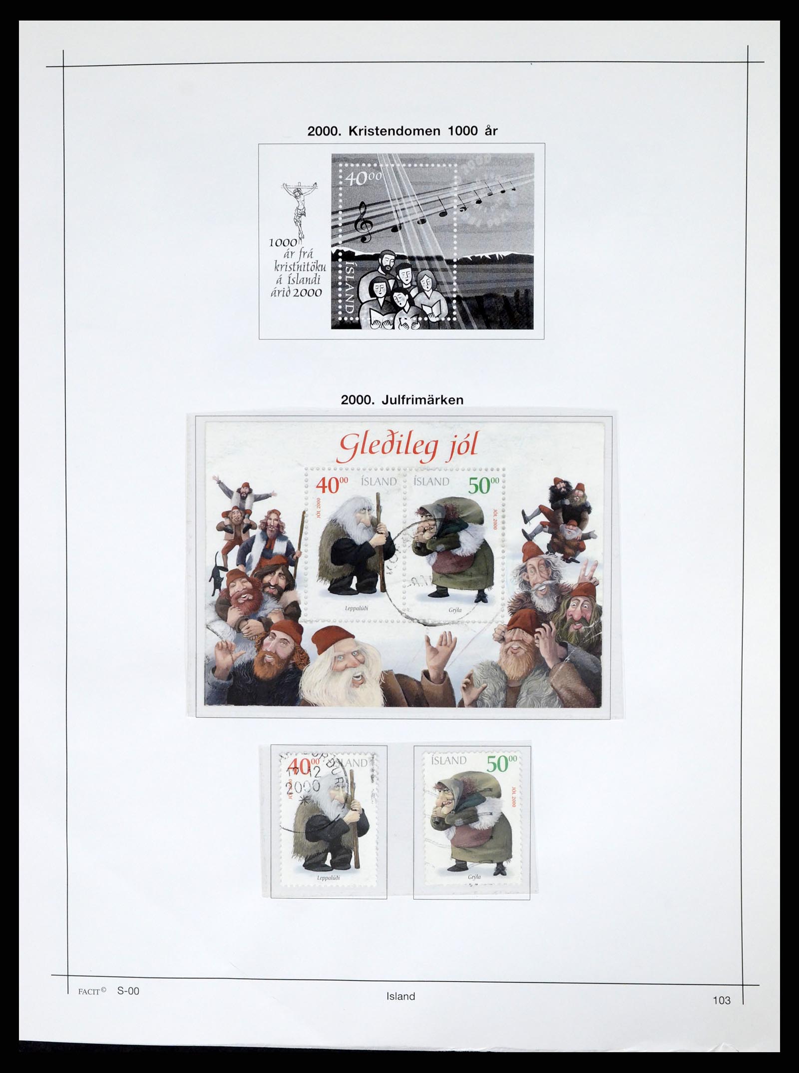 37402 108 - Postzegelverzameling 37402 IJsland 1876-2013.