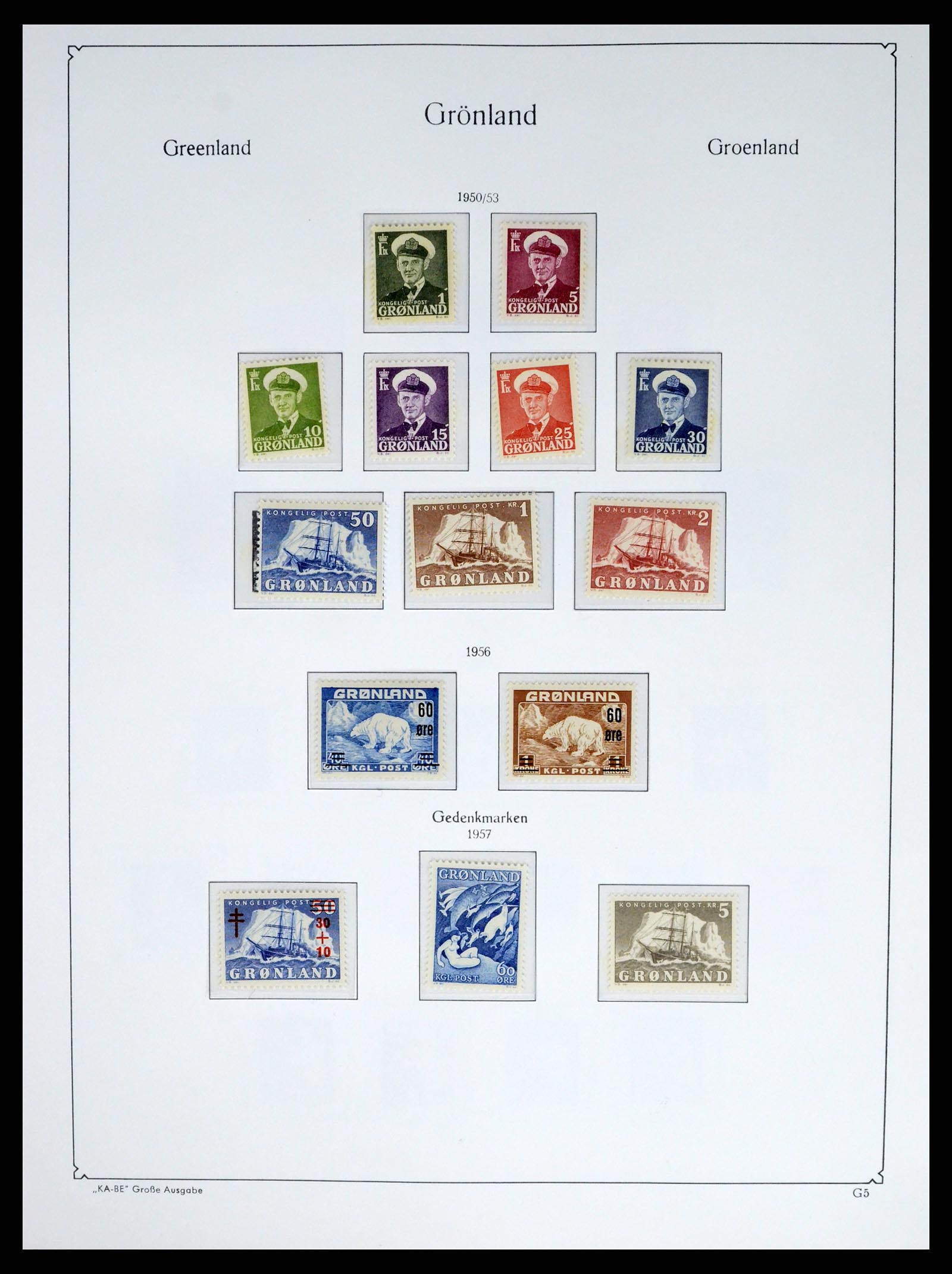 37405 010 - Postzegelverzameling 37405 Groenland 1905-2014.