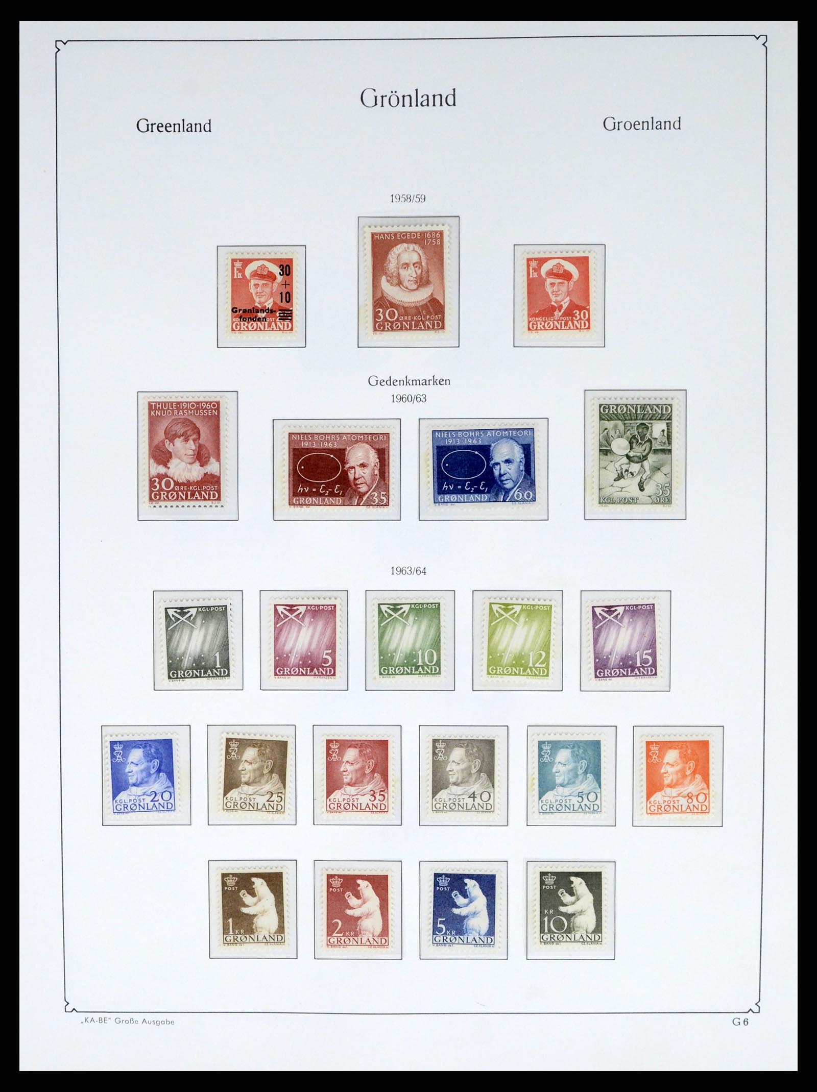 37405 011 - Postzegelverzameling 37405 Groenland 1905-2014.