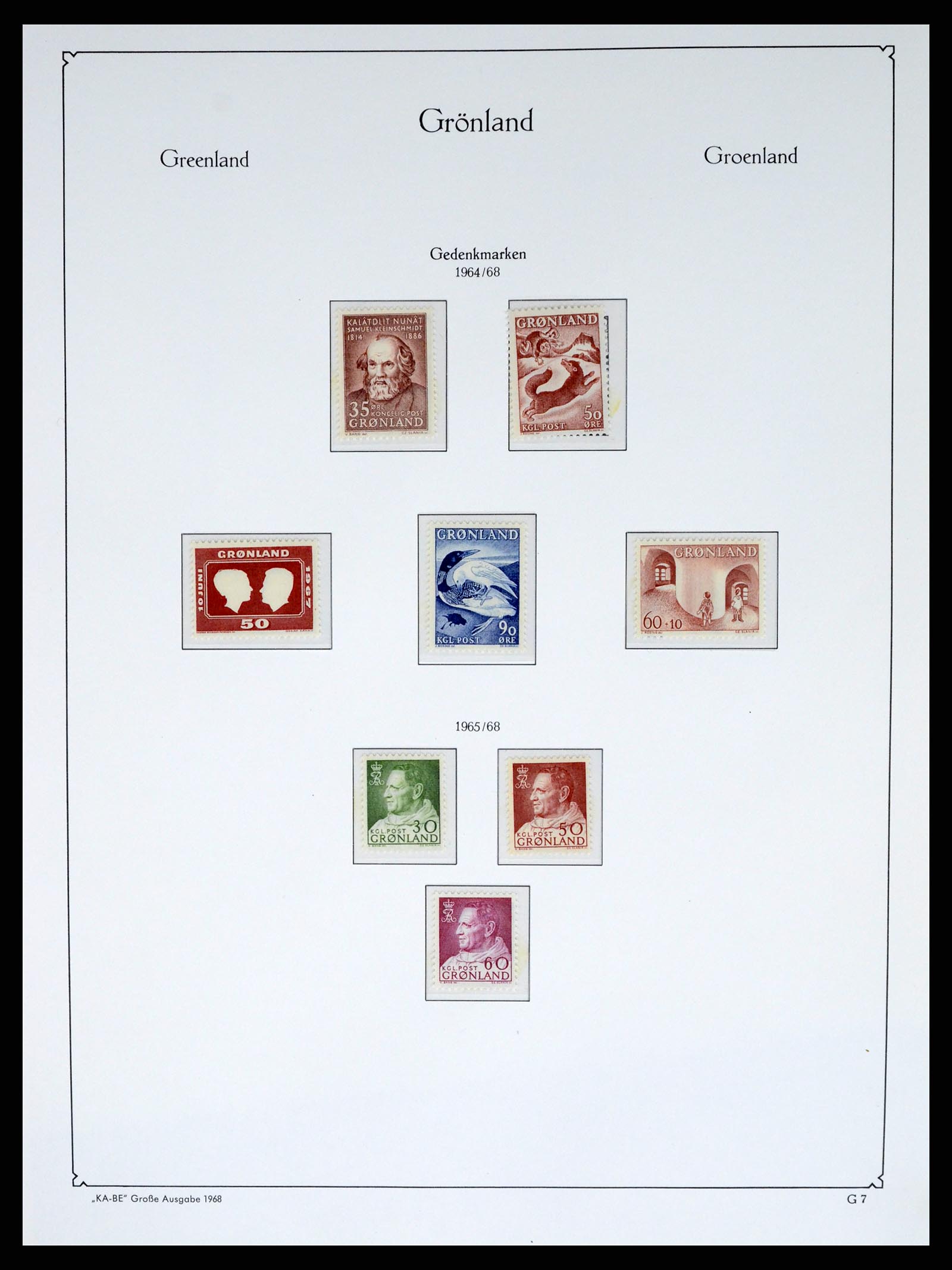 37405 012 - Postzegelverzameling 37405 Groenland 1905-2014.