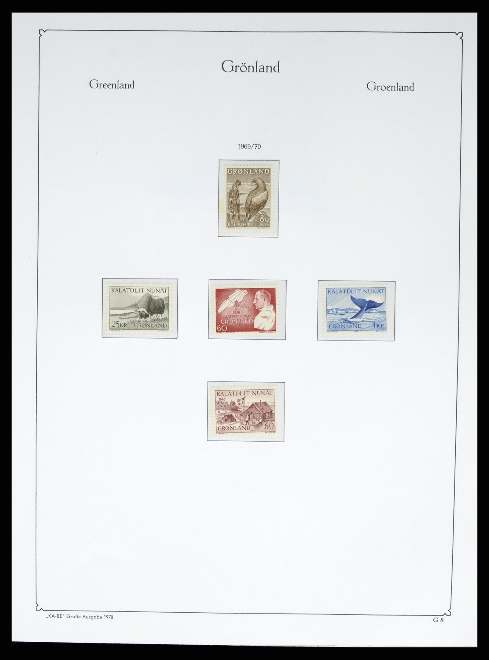 37405 014 - Postzegelverzameling 37405 Groenland 1905-2014.