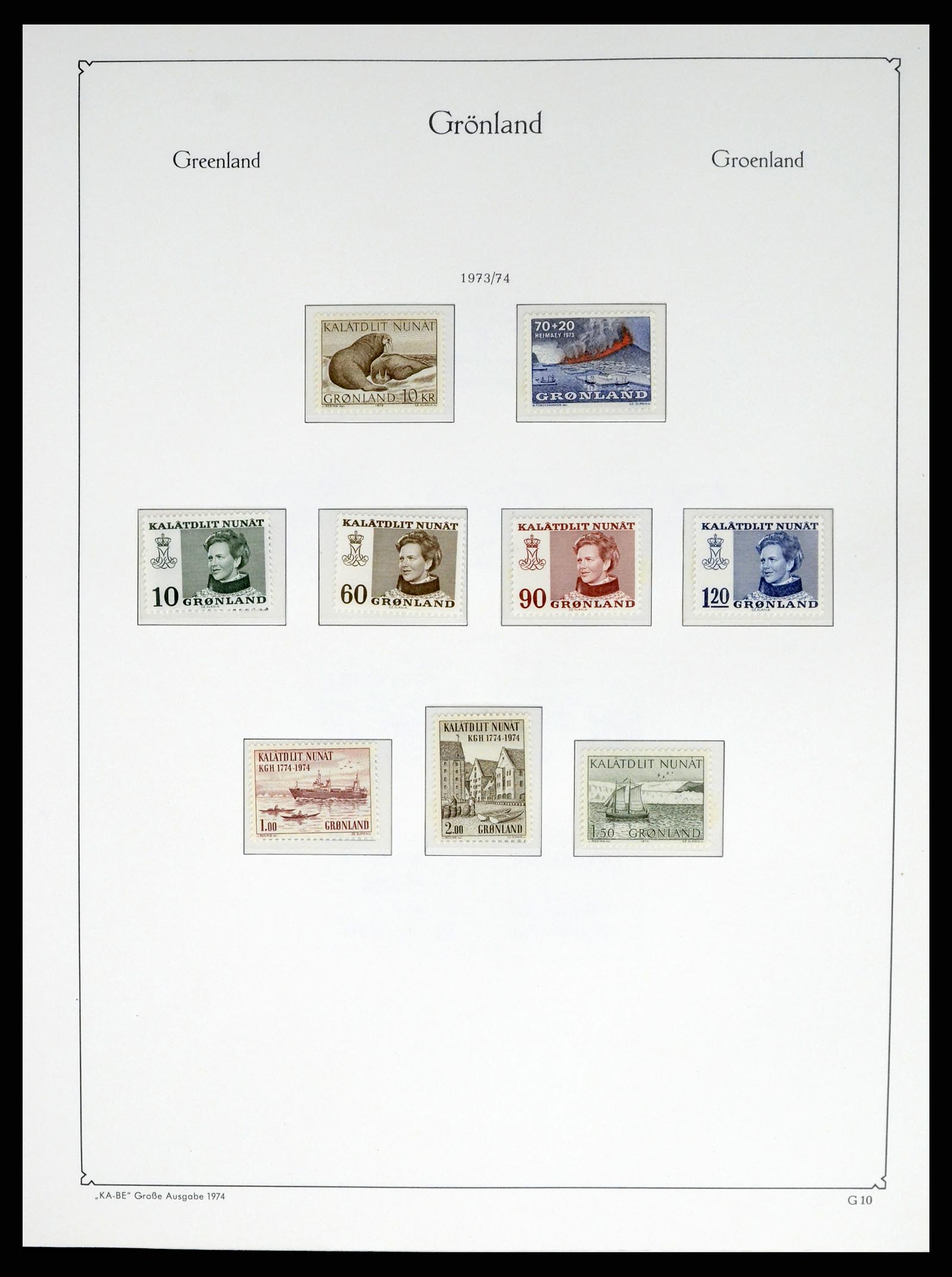37405 016 - Postzegelverzameling 37405 Groenland 1905-2014.