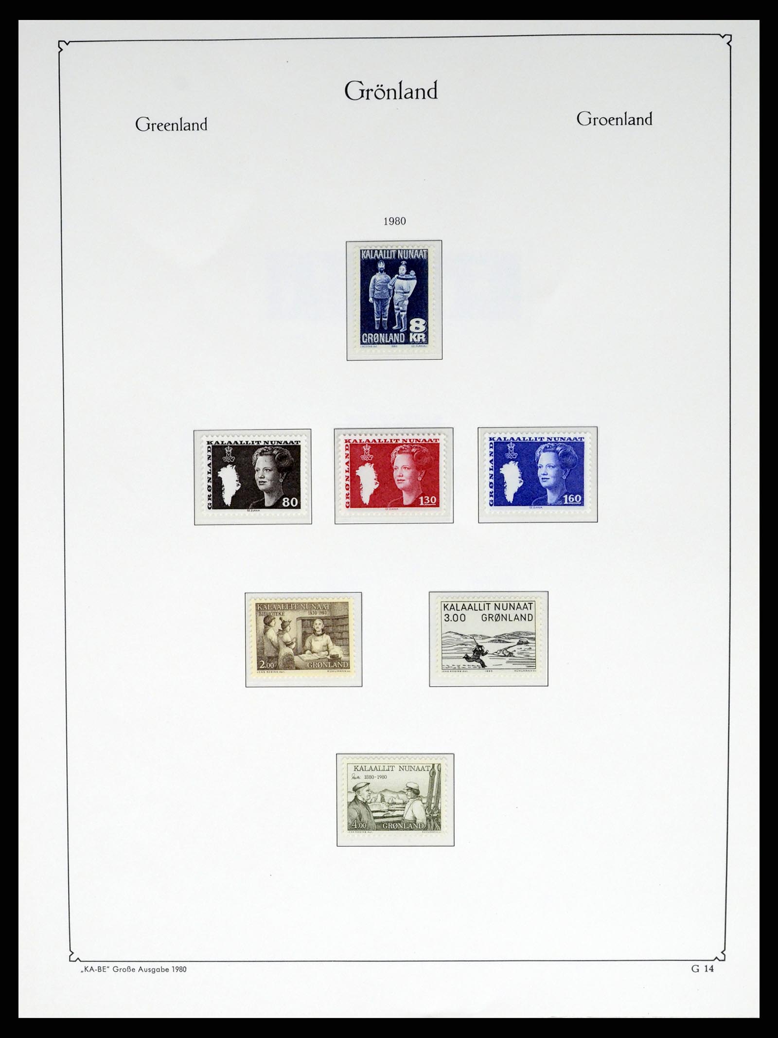 37405 020 - Postzegelverzameling 37405 Groenland 1905-2014.