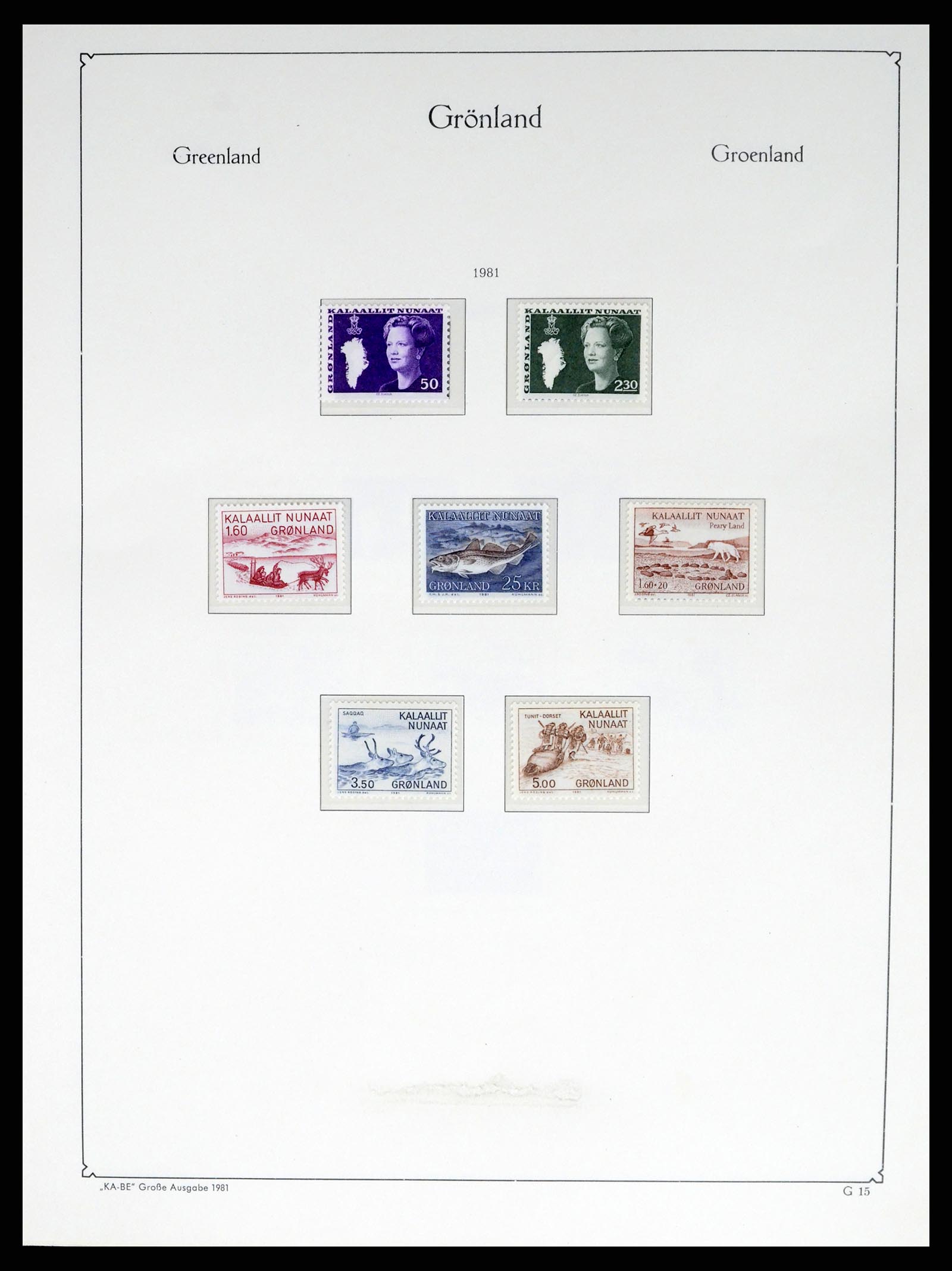37405 021 - Postzegelverzameling 37405 Groenland 1905-2014.