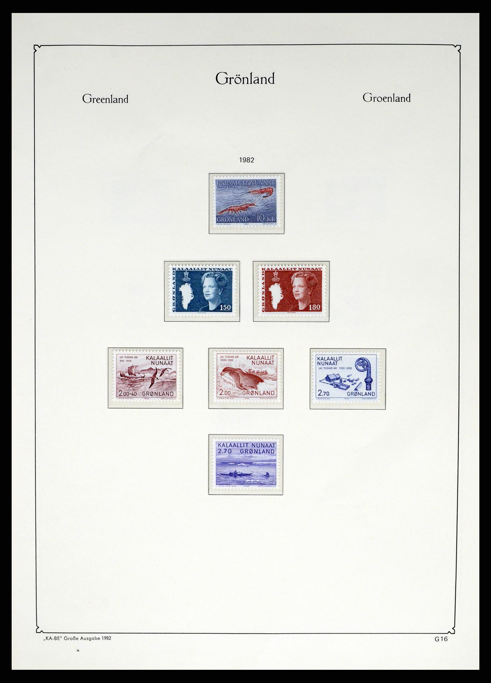 37405 023 - Postzegelverzameling 37405 Groenland 1905-2014.