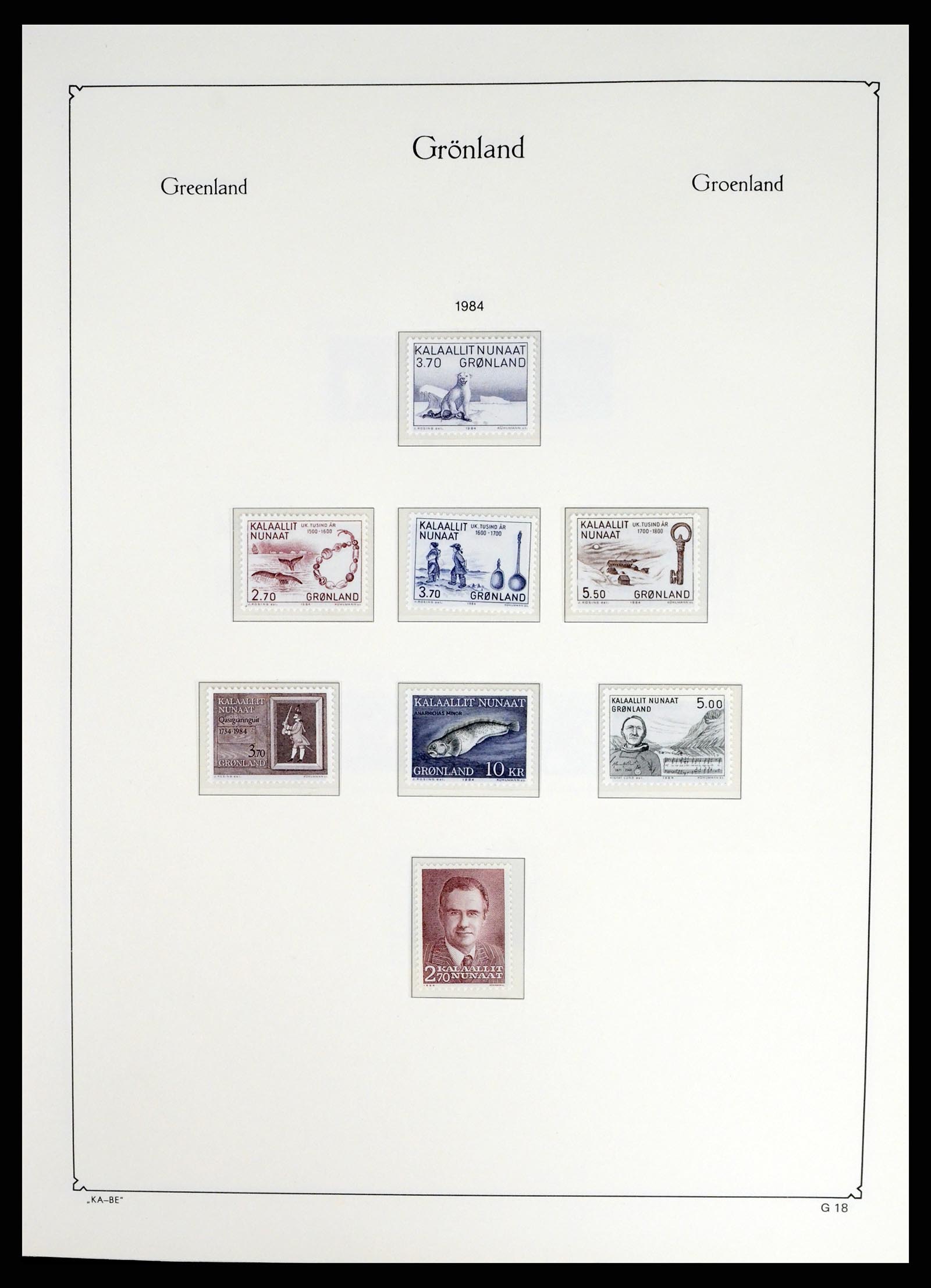 37405 026 - Postzegelverzameling 37405 Groenland 1905-2014.