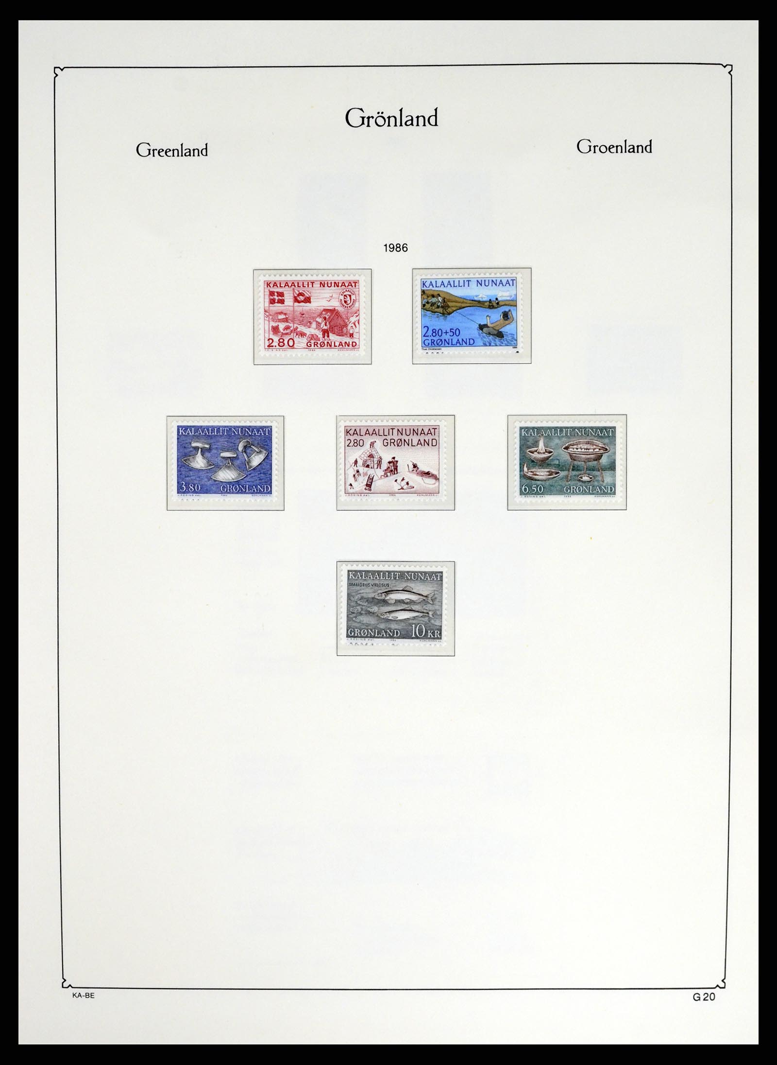 37405 028 - Postzegelverzameling 37405 Groenland 1905-2014.