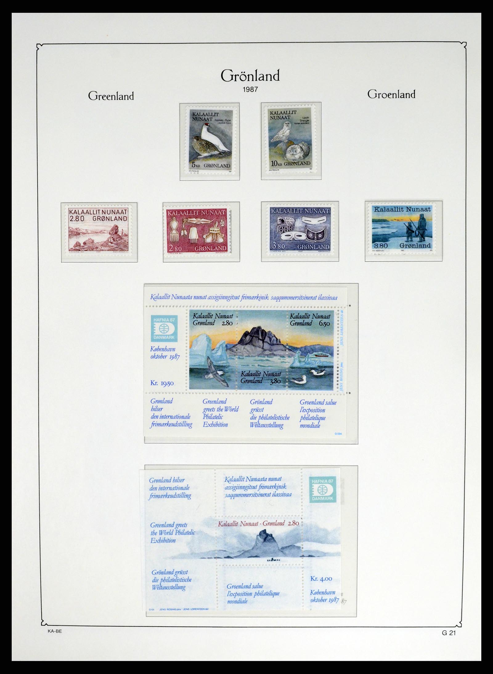 37405 029 - Postzegelverzameling 37405 Groenland 1905-2014.