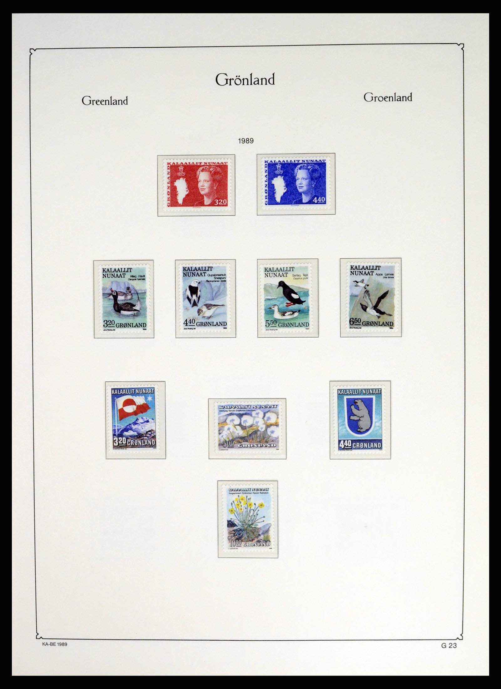 37405 033 - Postzegelverzameling 37405 Groenland 1905-2014.