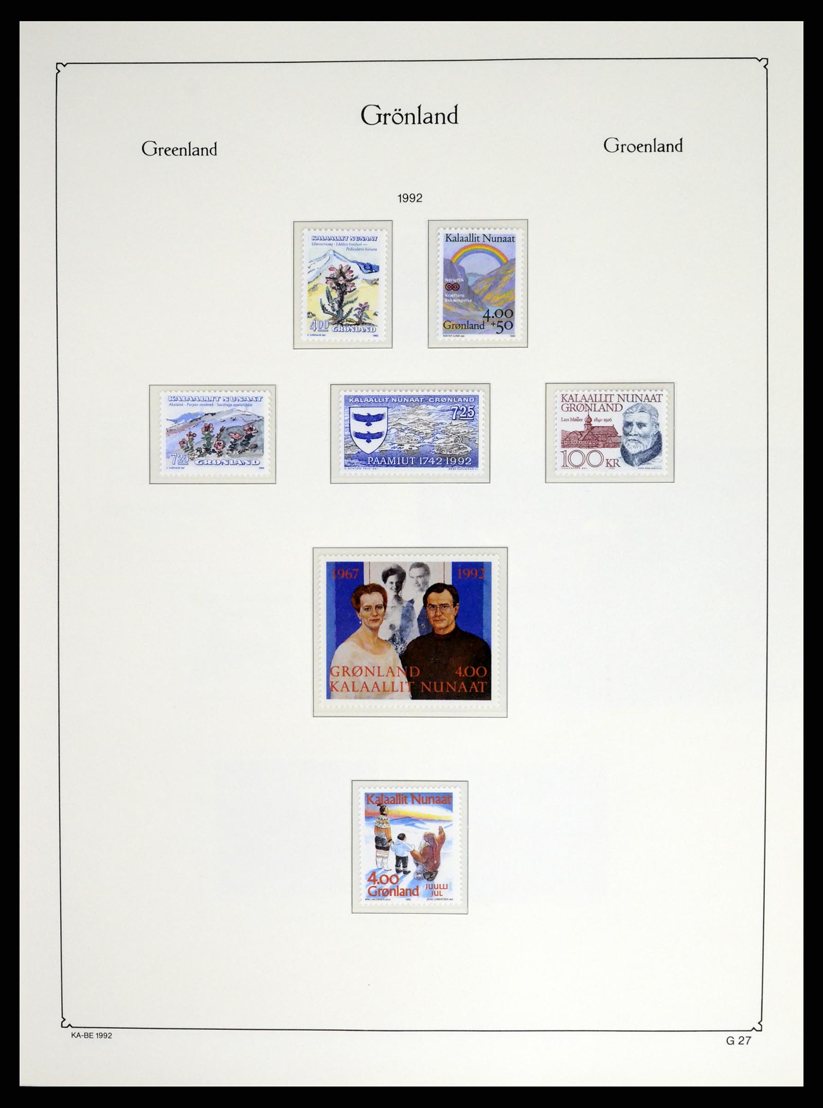 37405 038 - Postzegelverzameling 37405 Groenland 1905-2014.