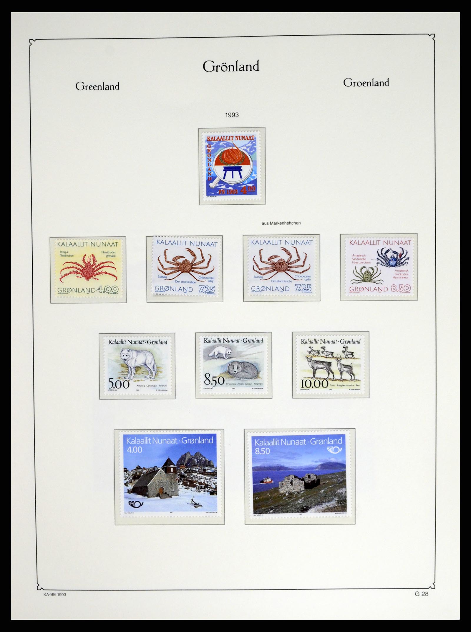 37405 039 - Postzegelverzameling 37405 Groenland 1905-2014.